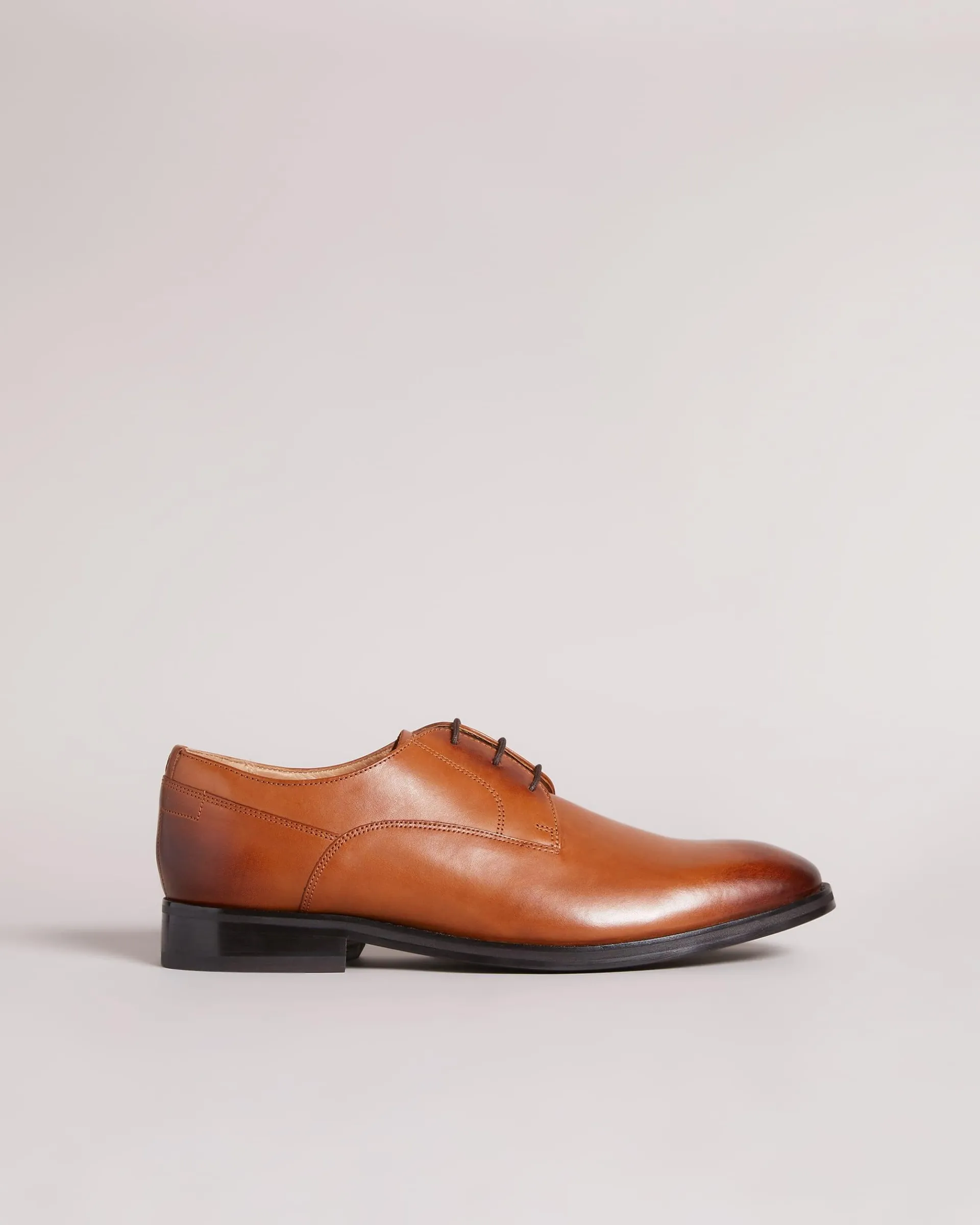 Kampten Formal Leather Derby Shoes Tan