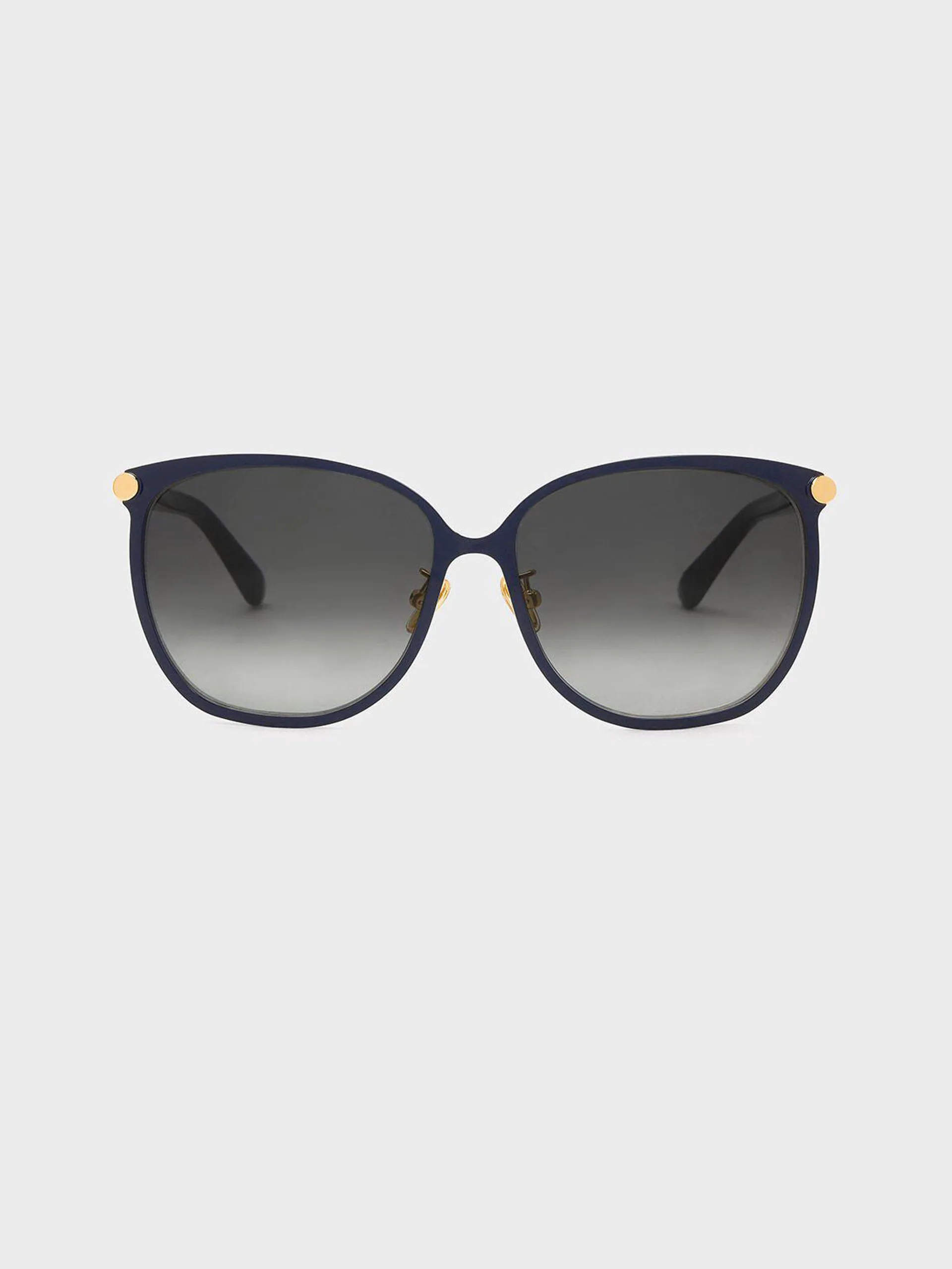 Oversized Square Sunglasses - Navy