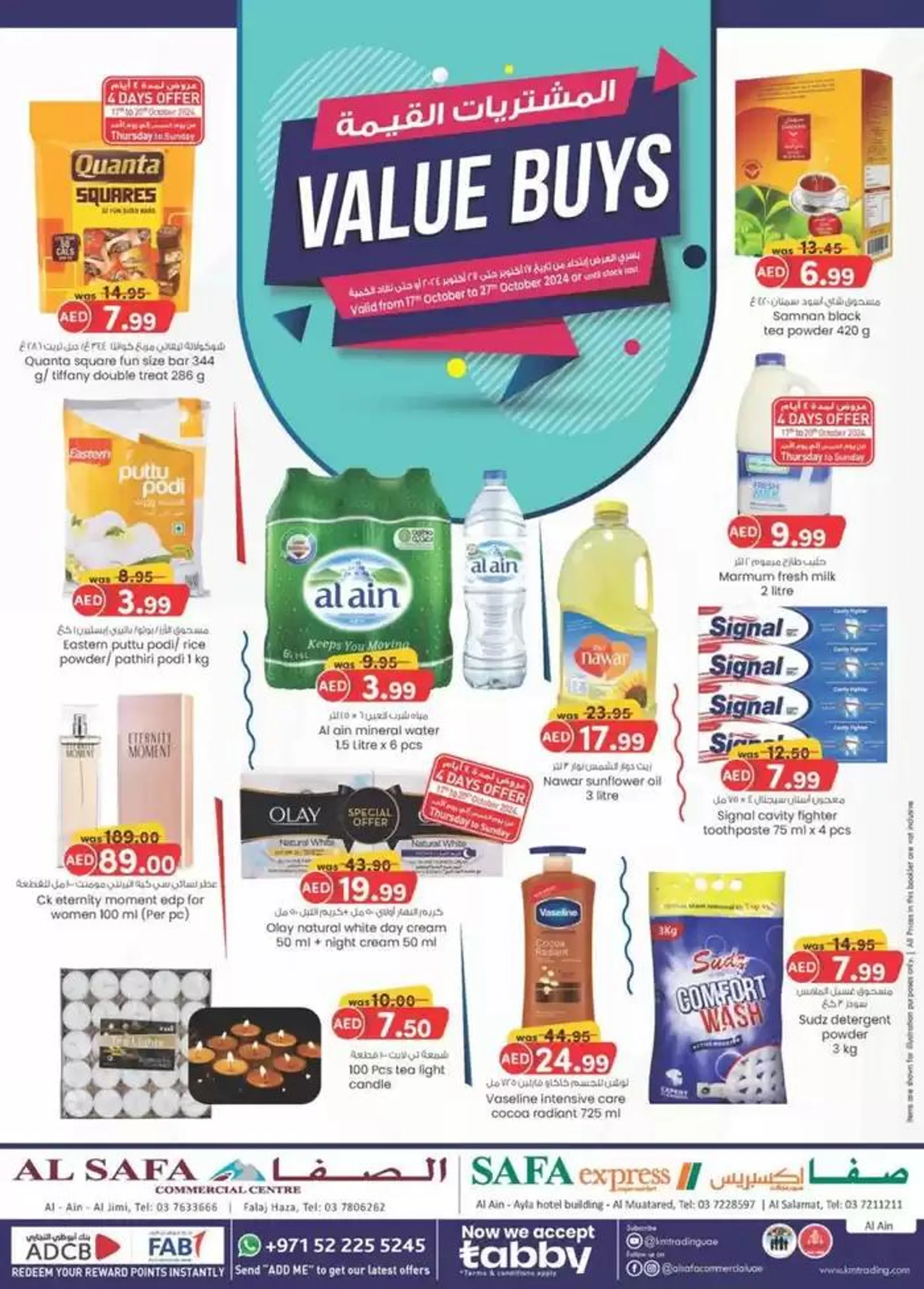 Value Buys - Al Safa & Safa Express, Al Ain from 24 October to 7 November 2024 - Offers page 1