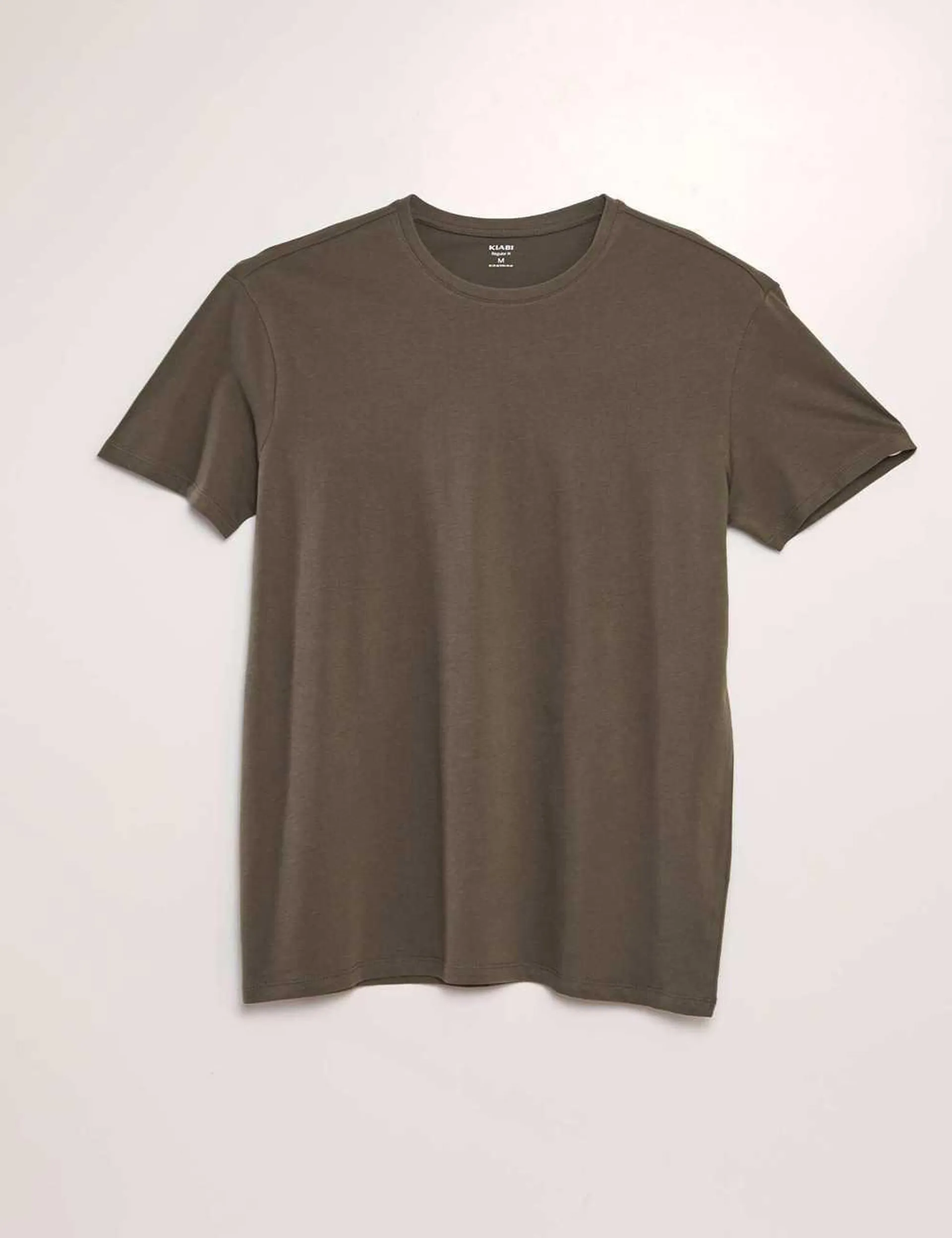 Plain jersey straight T-shirt