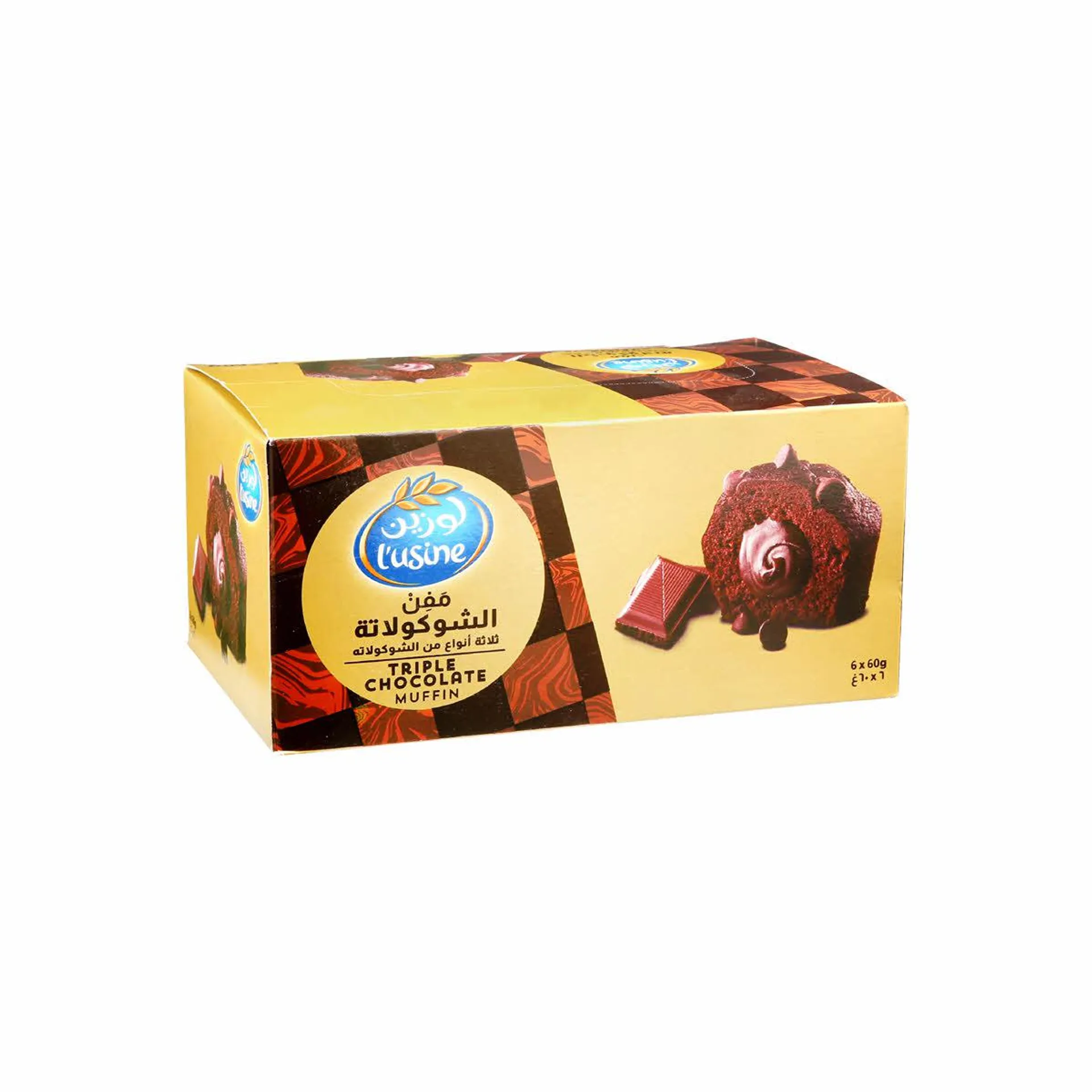 L'Usine Triple Chocolate Muffin360 (60G X 6)