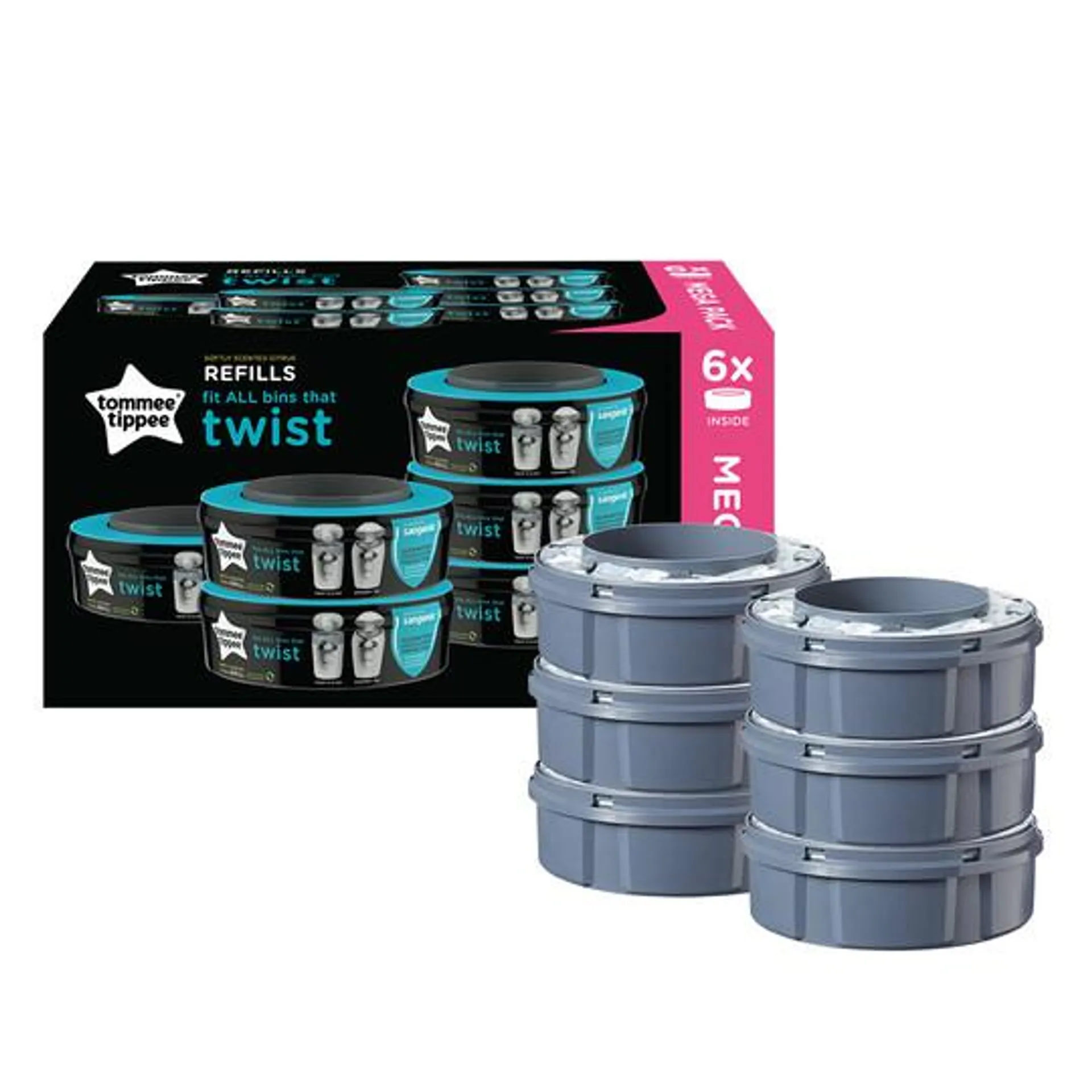 Tommee Tippee Sangenic Universal Cassette 6Pc
