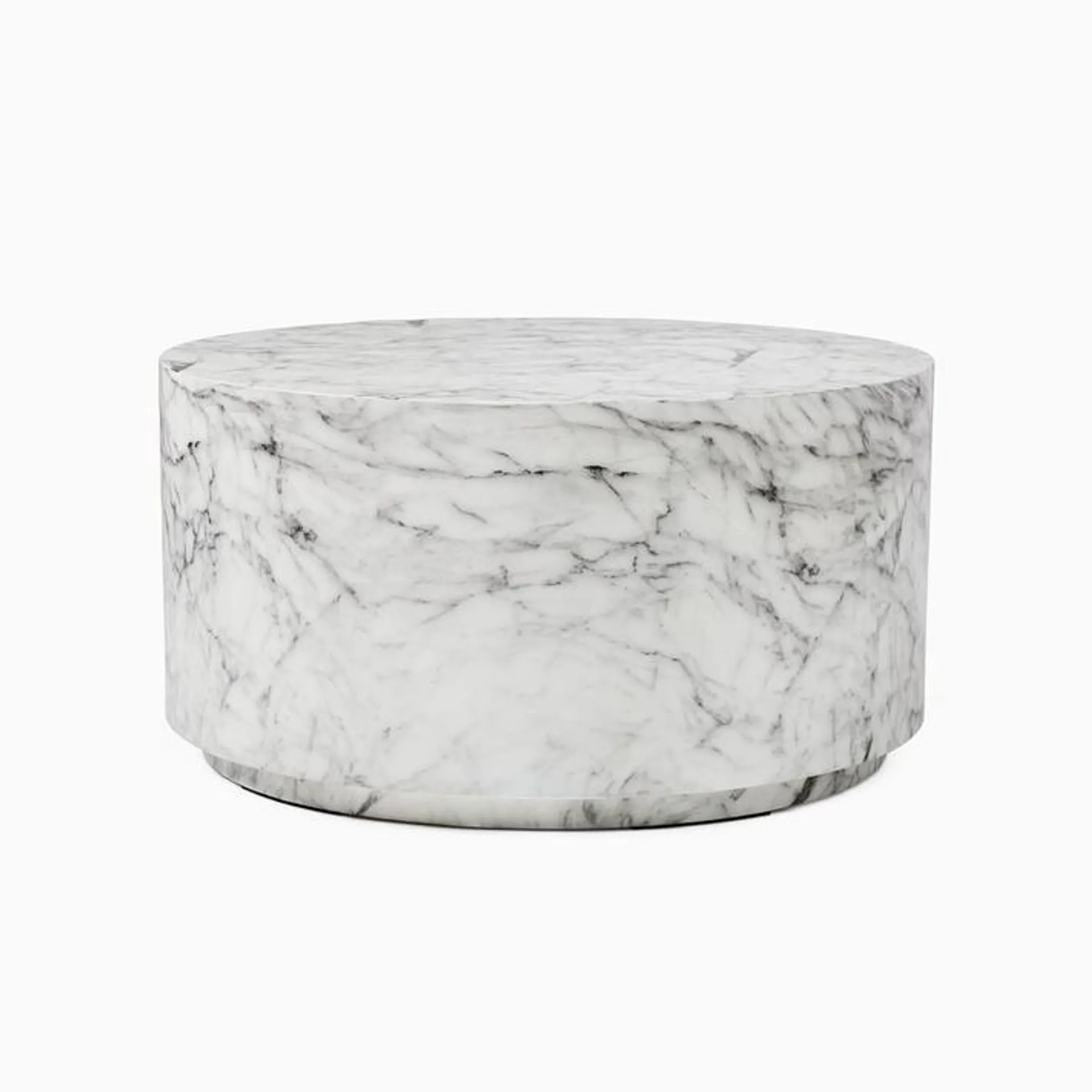 Marbled Drum Outdoor Coffee Table