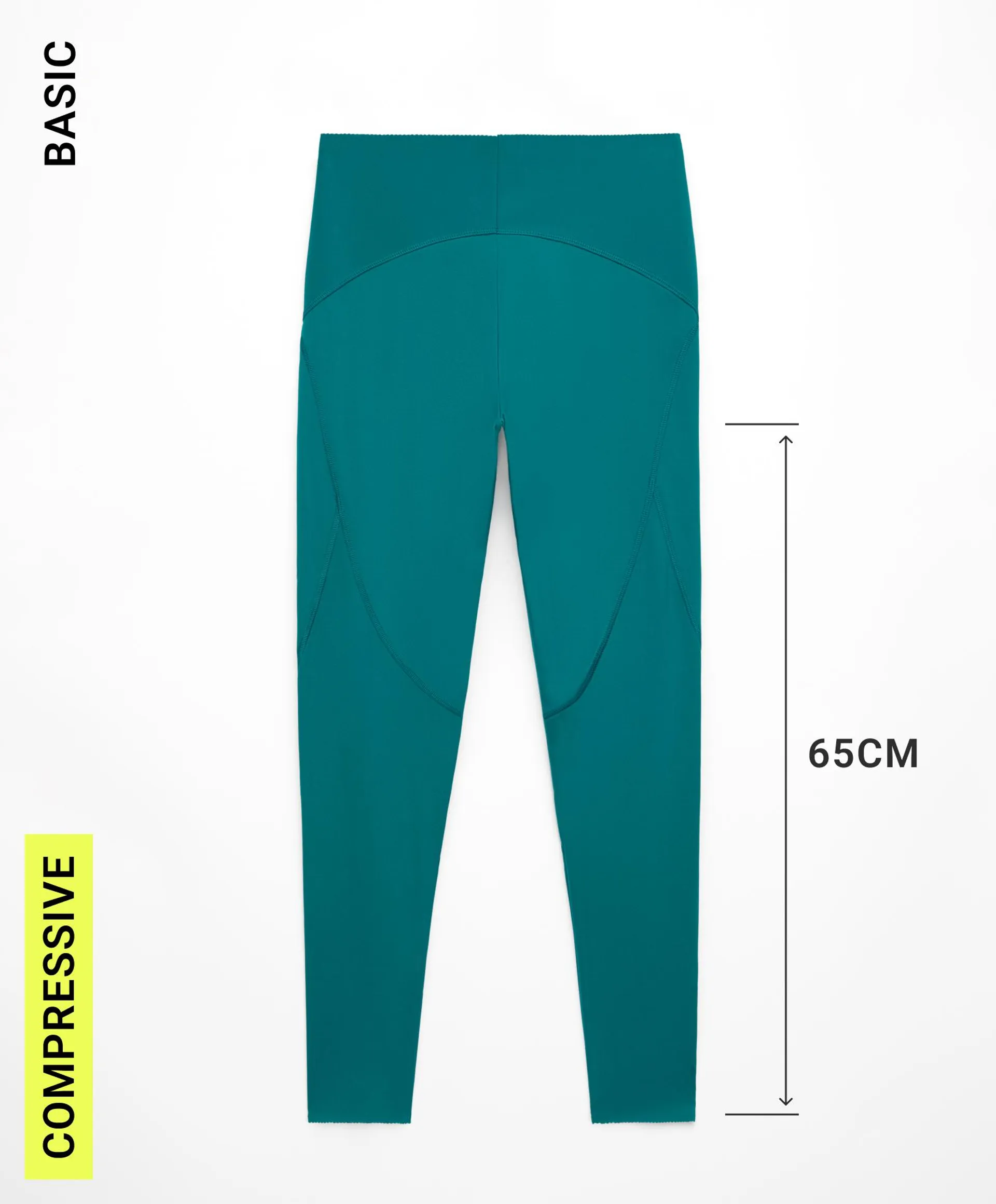 Basic compressive ankle-length leggings