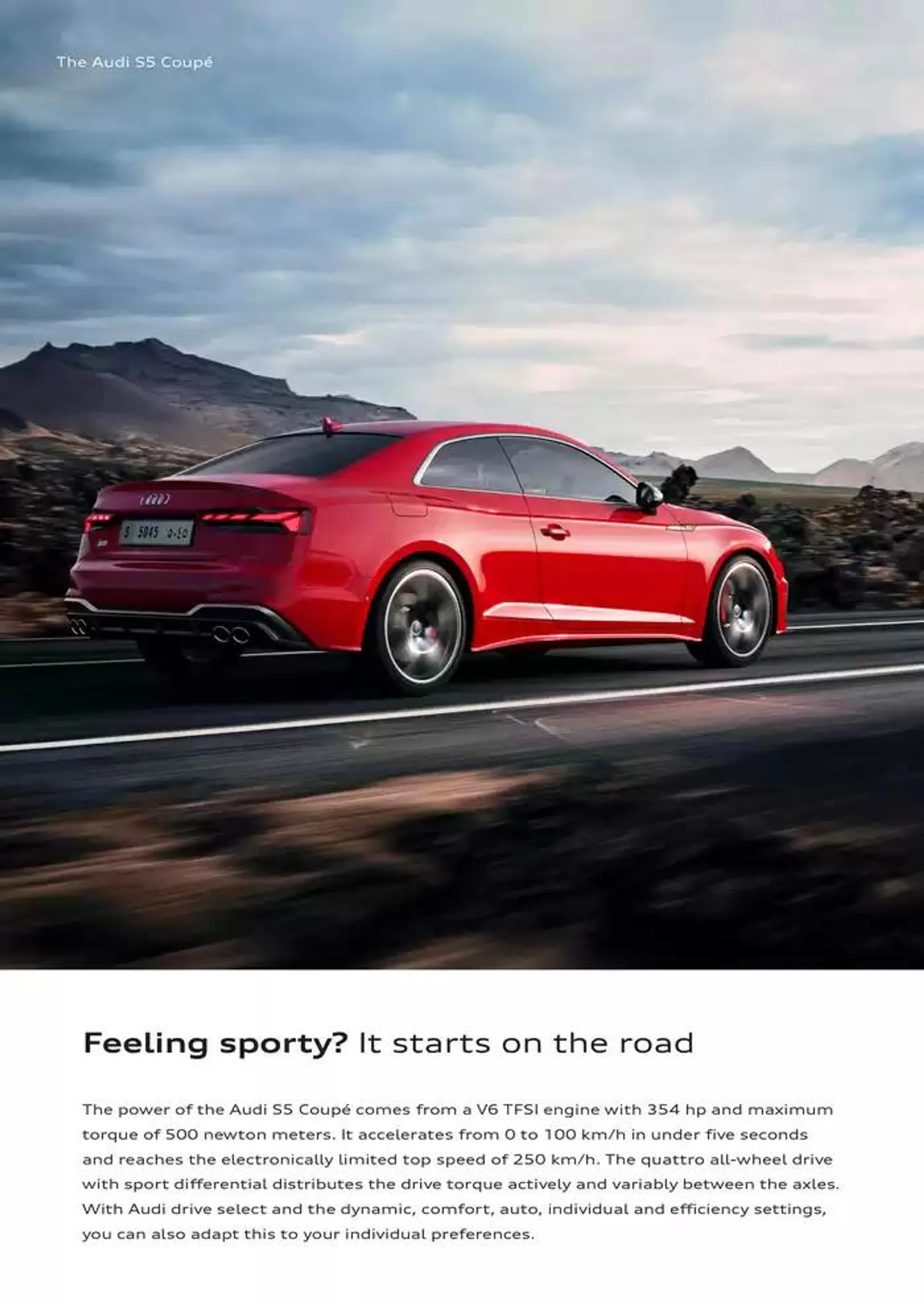 The Audi S5 Coupé from 21 January to 31 December 2025 - Offers page 4