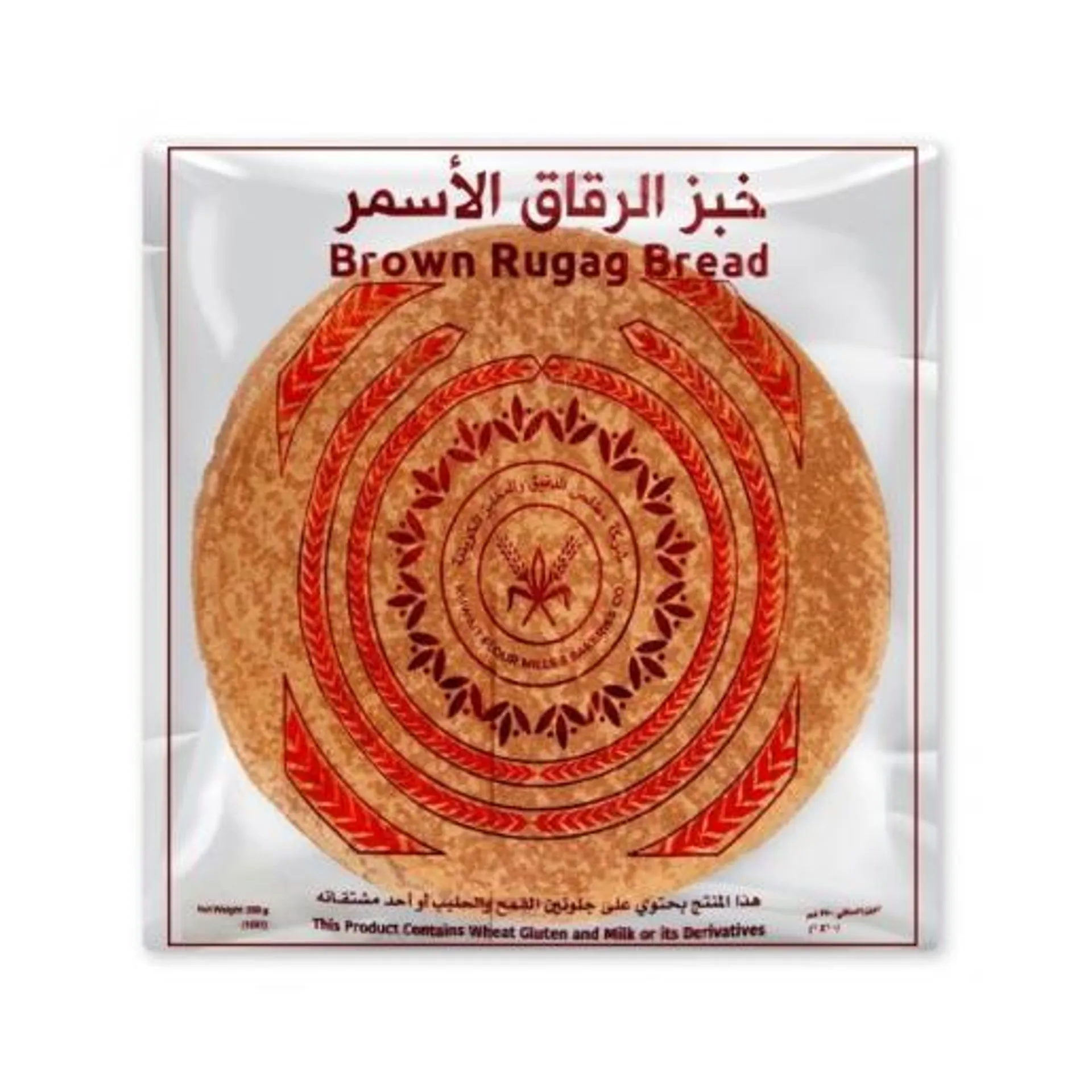 Kuwait Brown Rugag Bread 350gm 1 PC