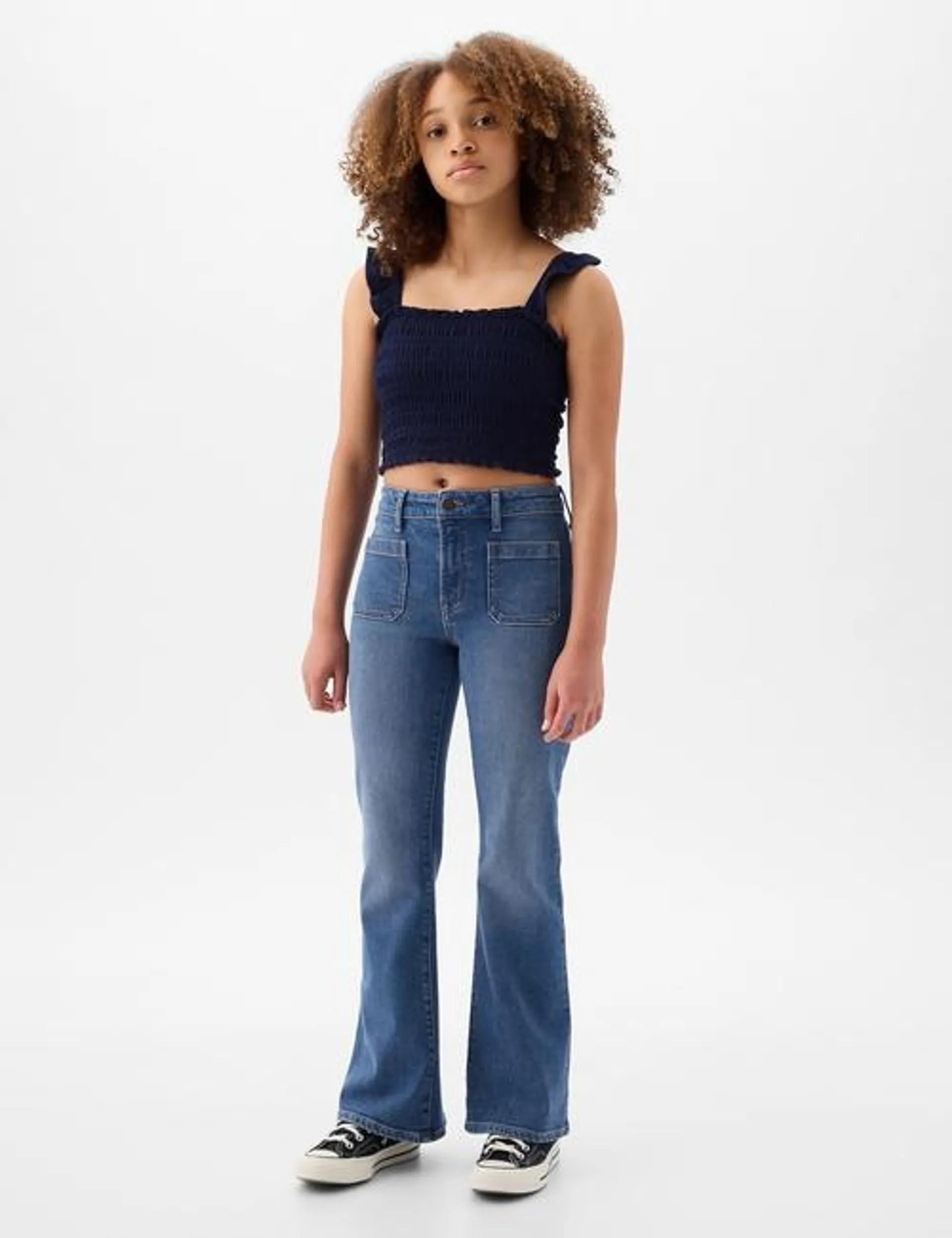 Kids High Rise '70s Flare Jeans