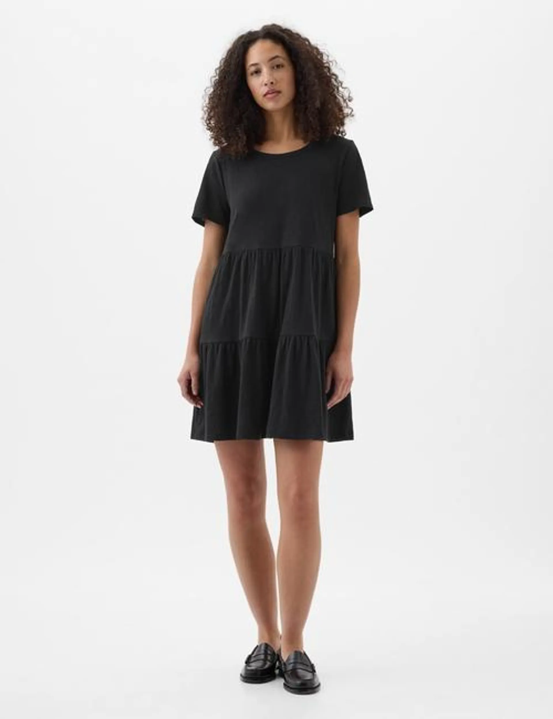 ForeverSoft Relaxed Tiered Mini Dress