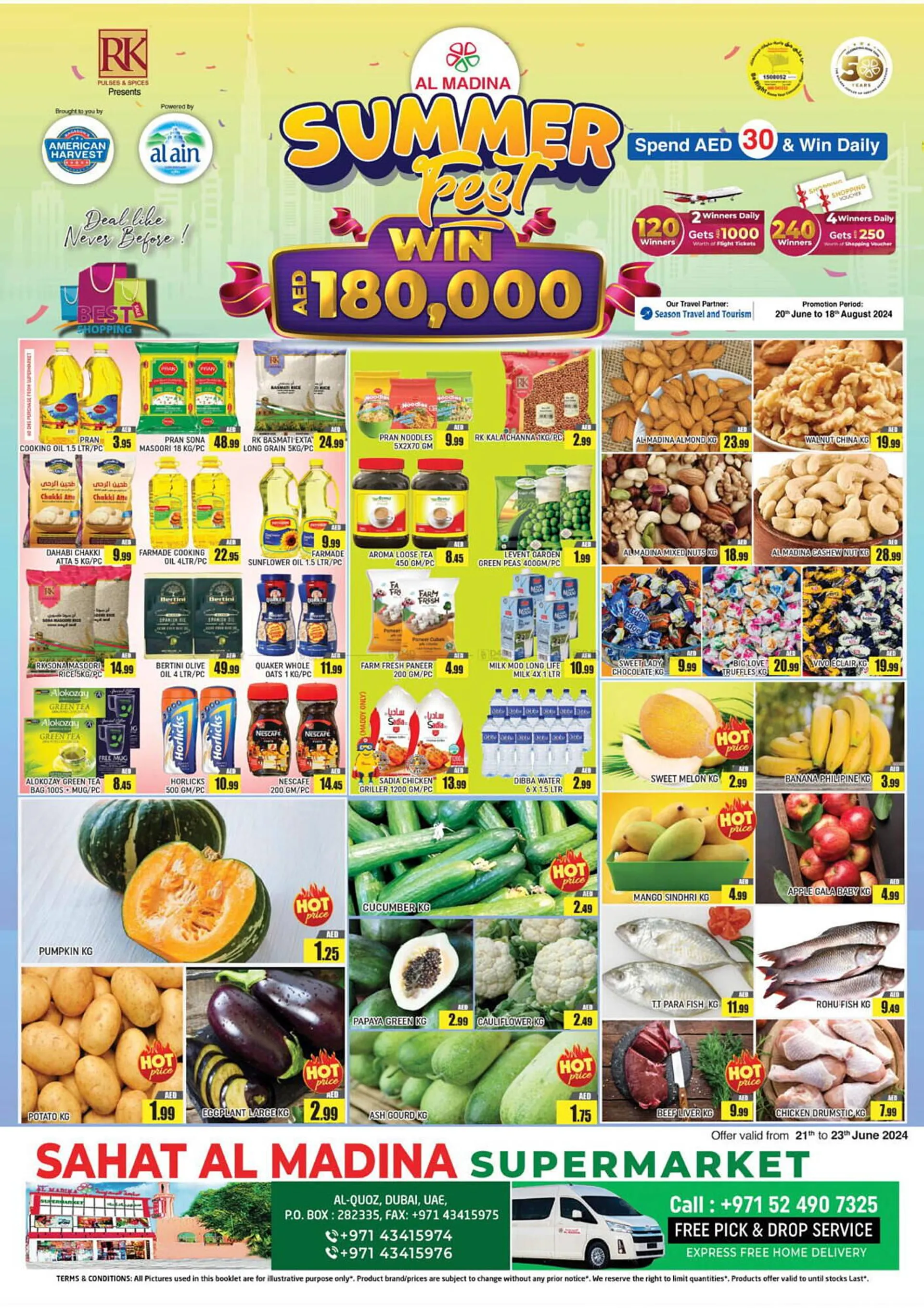 Al Madina Hypermarket catalogue from 20 June to 18 August 2024 - Offers page 1