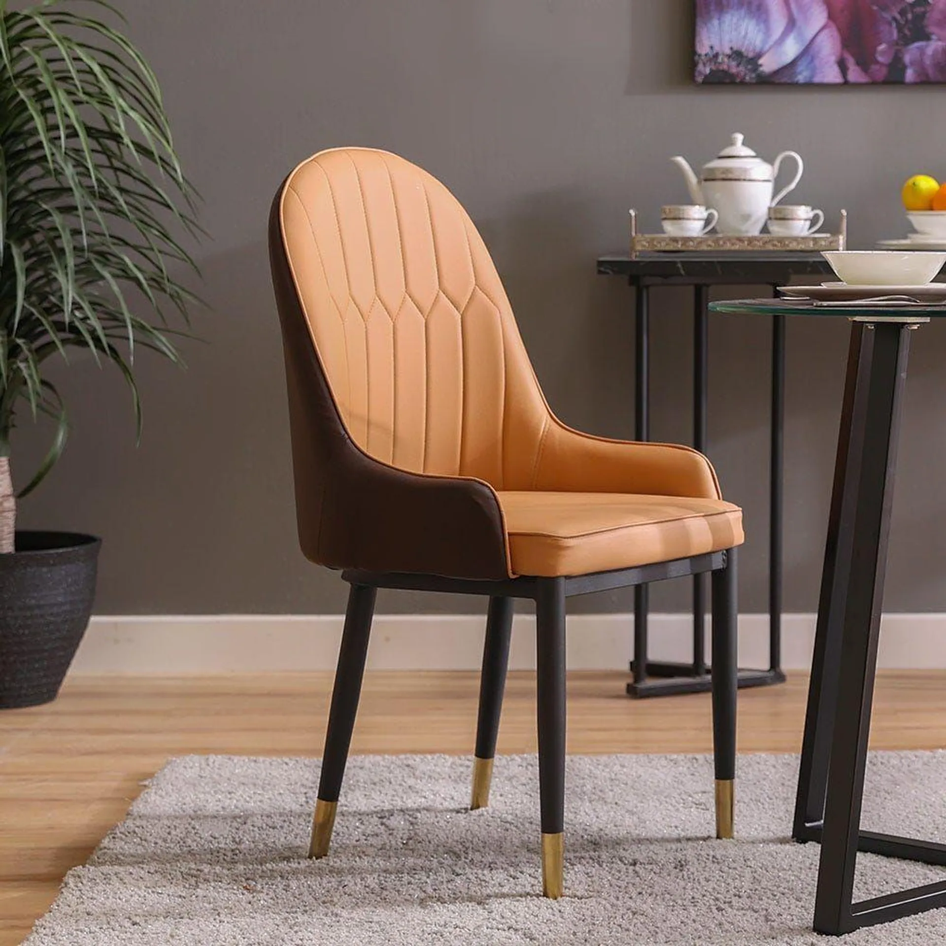 Amadeo Dining Chair - Tan