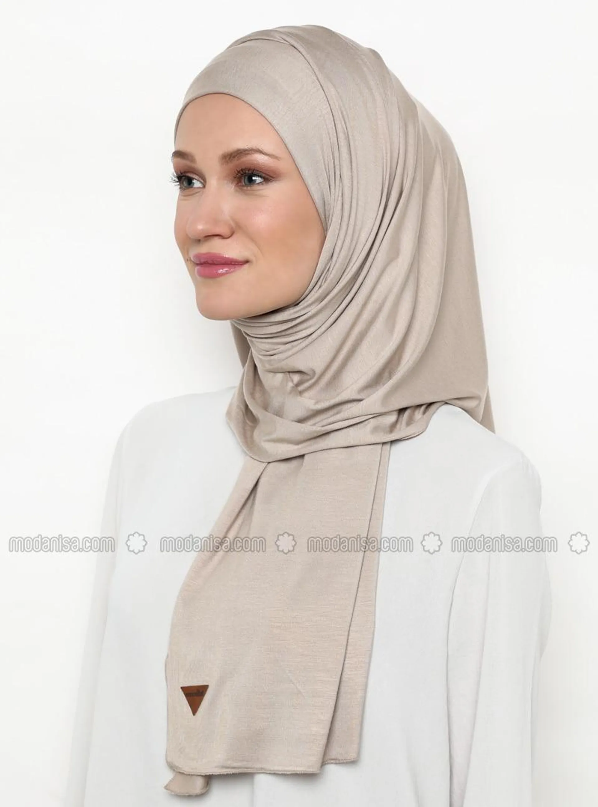 Mink - Plain - Viscose - Shawl