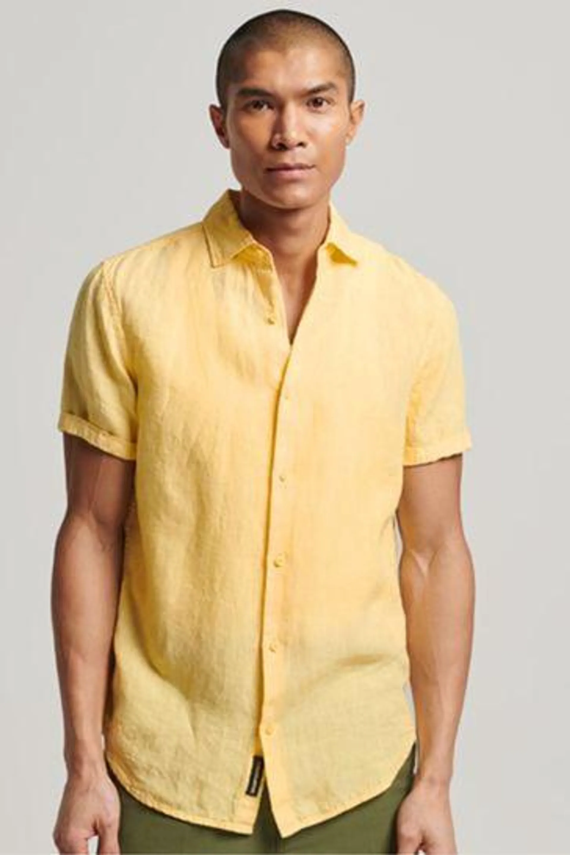 Superdry Studios Casual Linen Short Sleeve Shirt