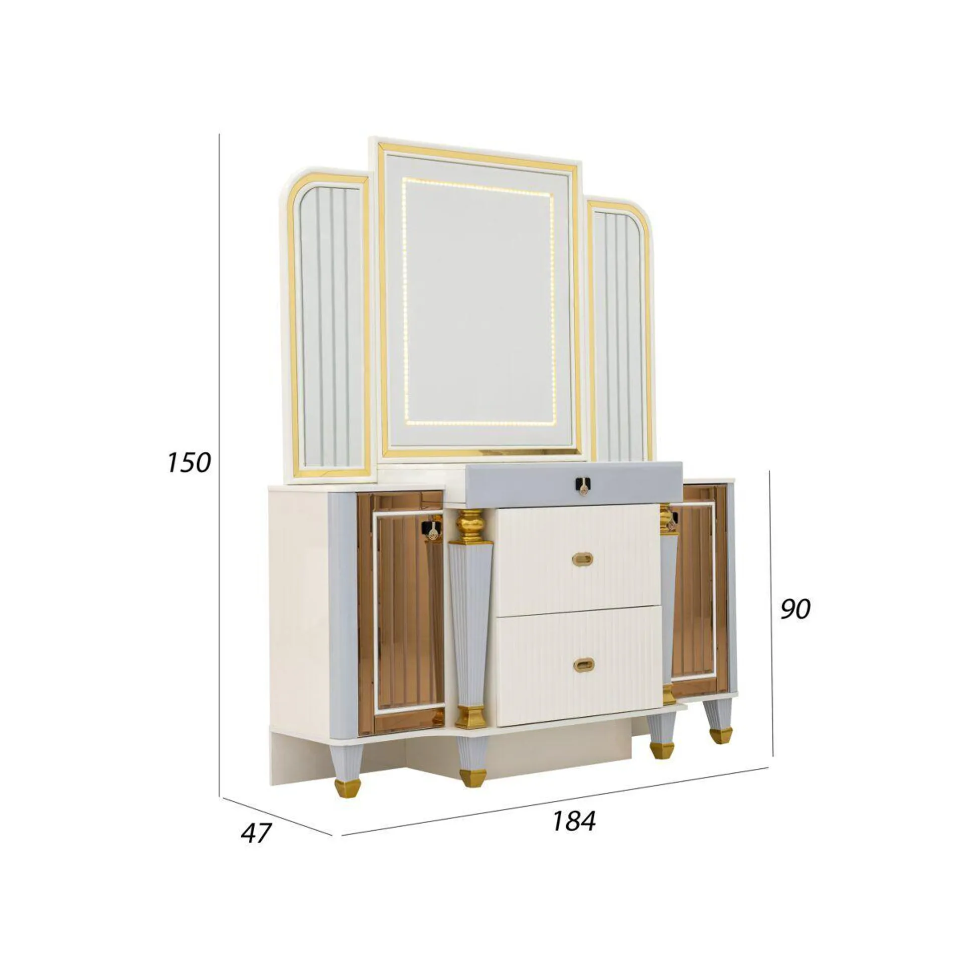 Vida Bedroom Set W/O Wardrobe