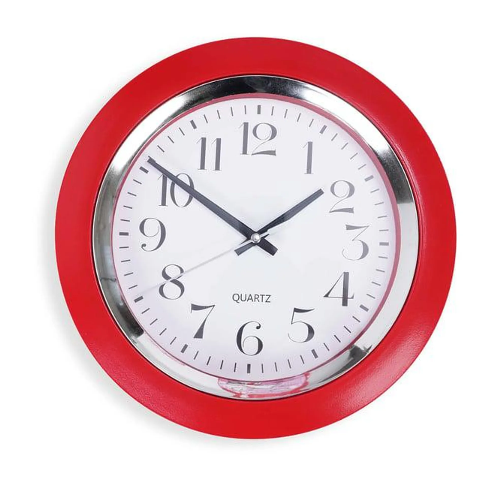 dorin wall clock d24cm-red