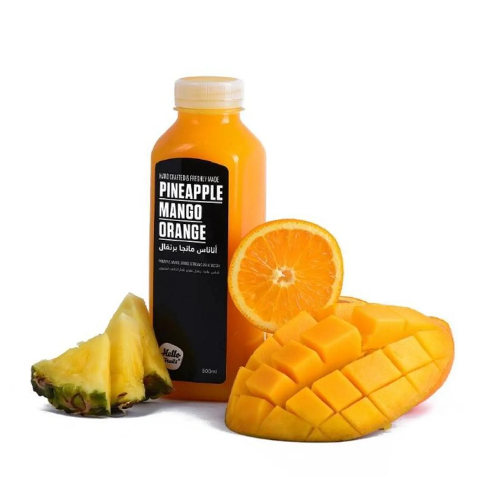 Hello Fruits Pineapple Mango Orange 500Ml