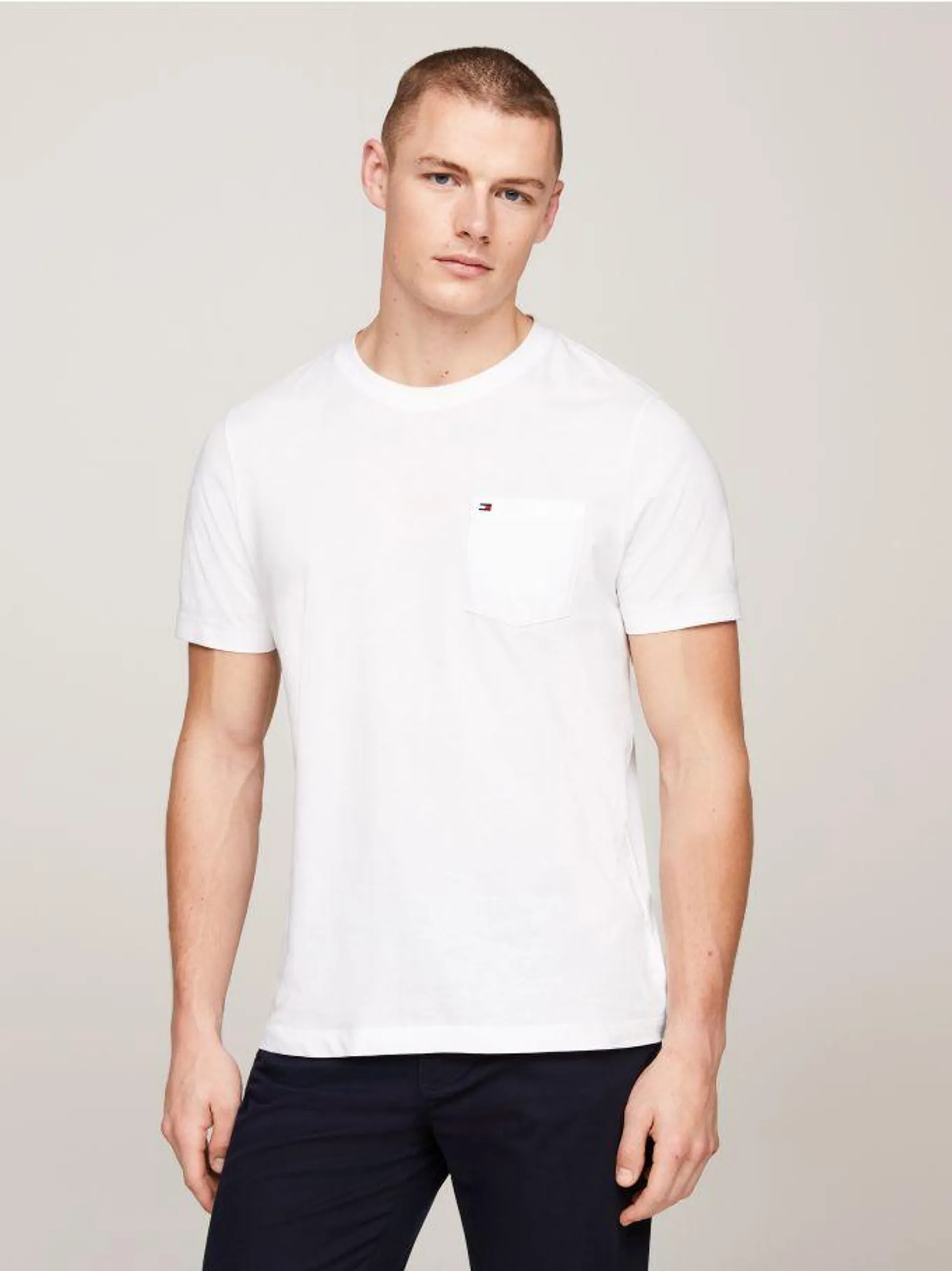 Crew Neck Patch Pocket T-Shirt