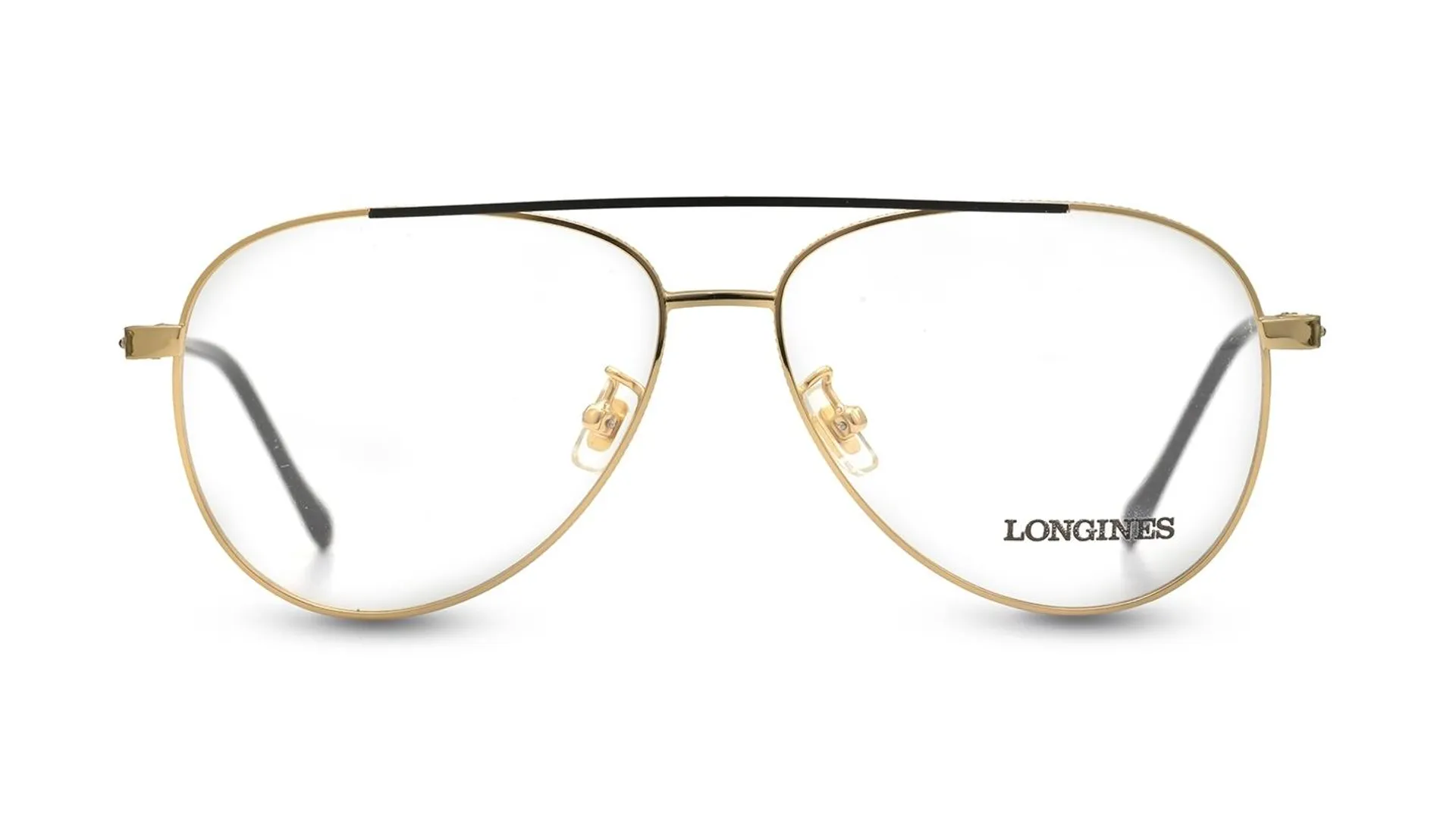 Men Pilot Shiny Deep Gold Eyeglass