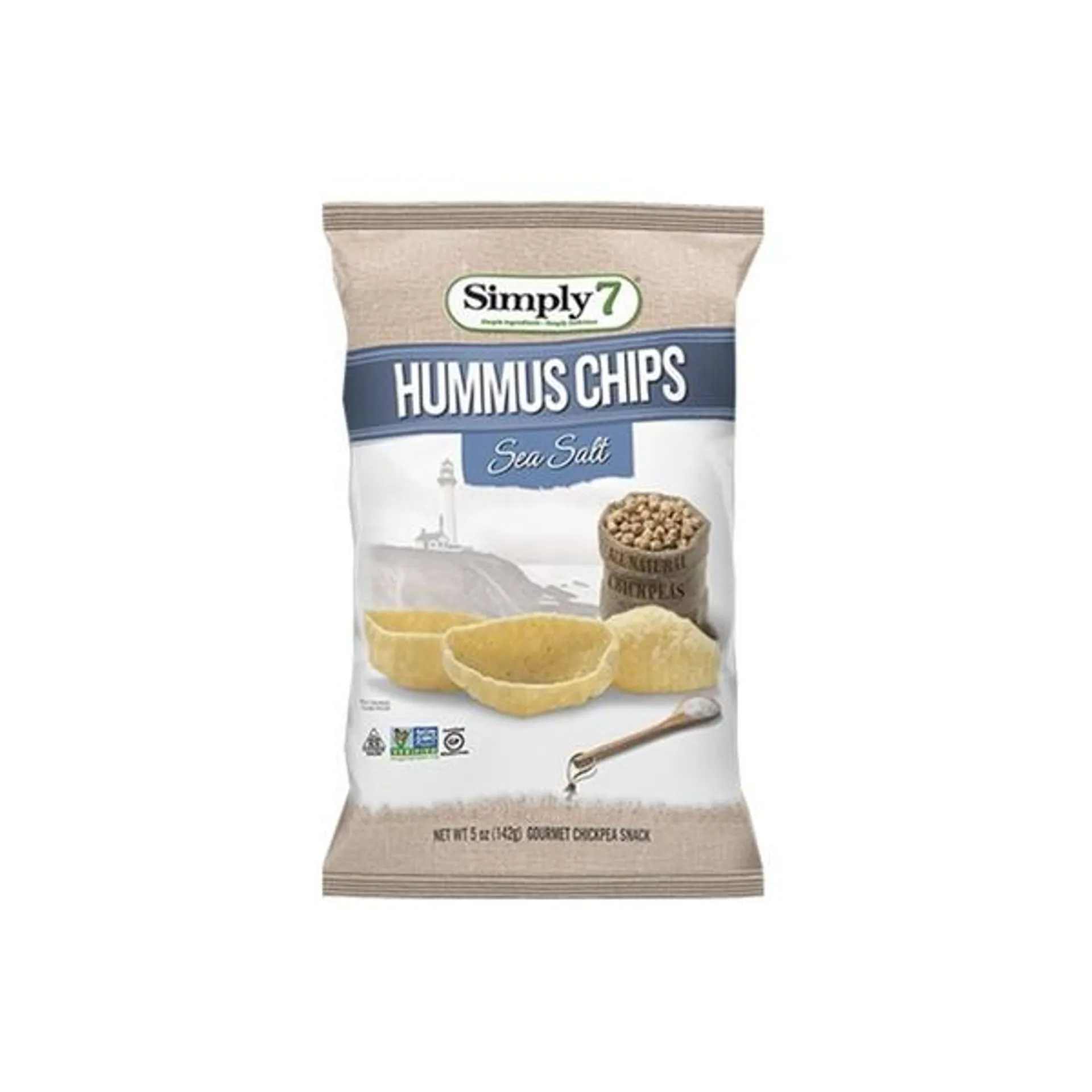 Simply7 Chips Hummus Sea Salt 4.6Oz