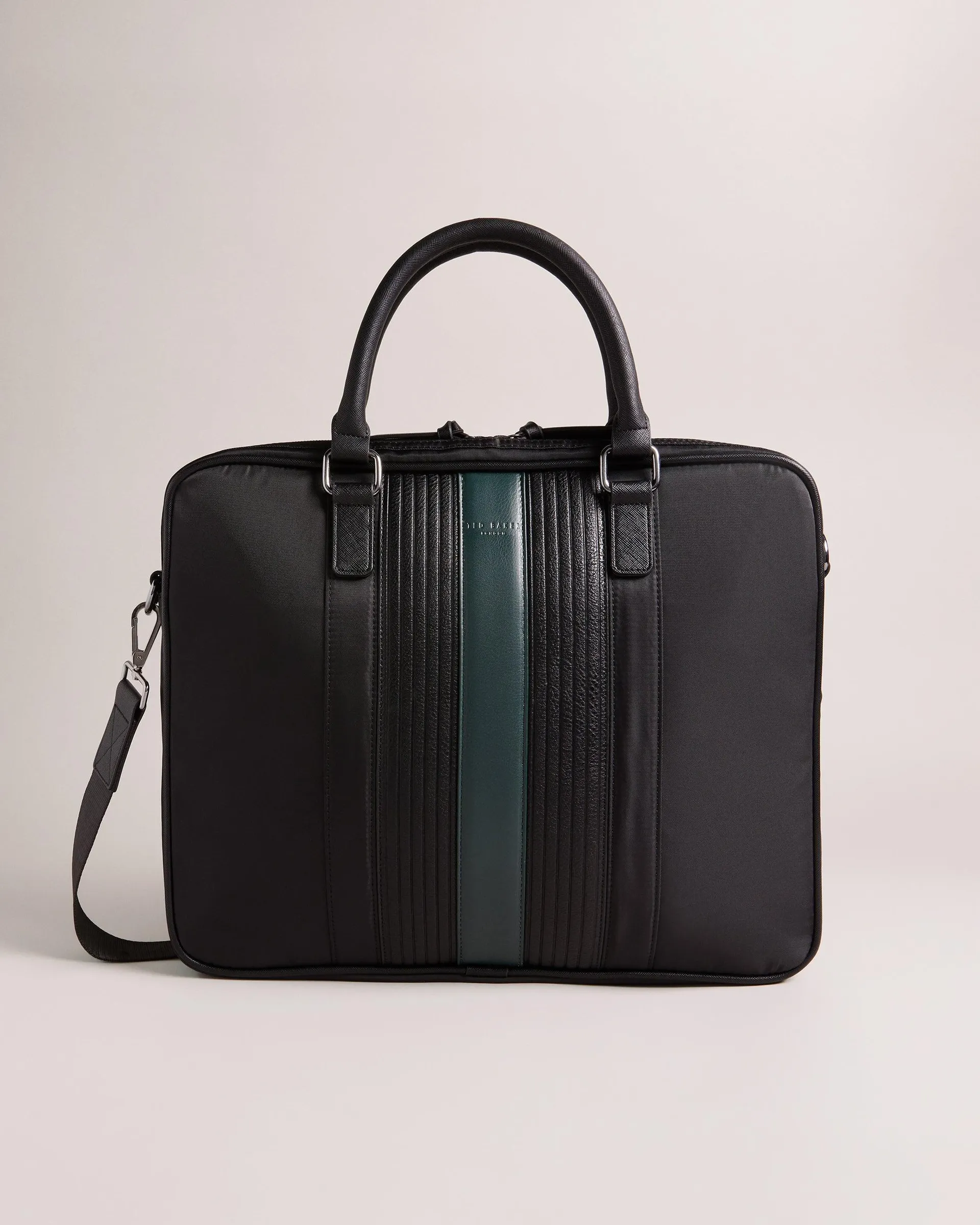 Rooky Core Twill Pu Striped Document Bag