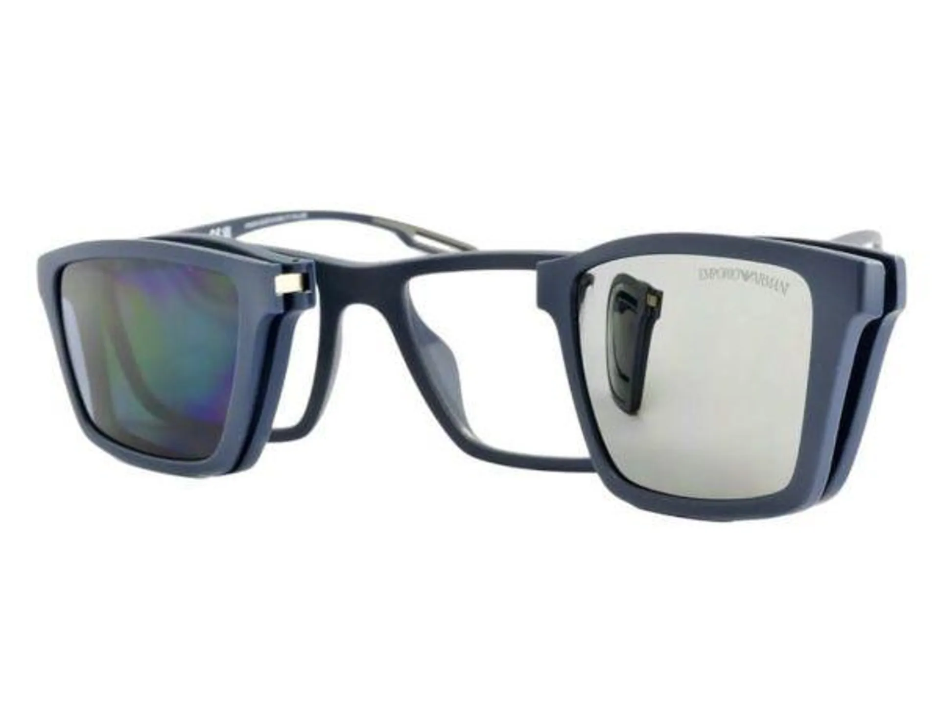 Clip-on Matte Blue Sunglass