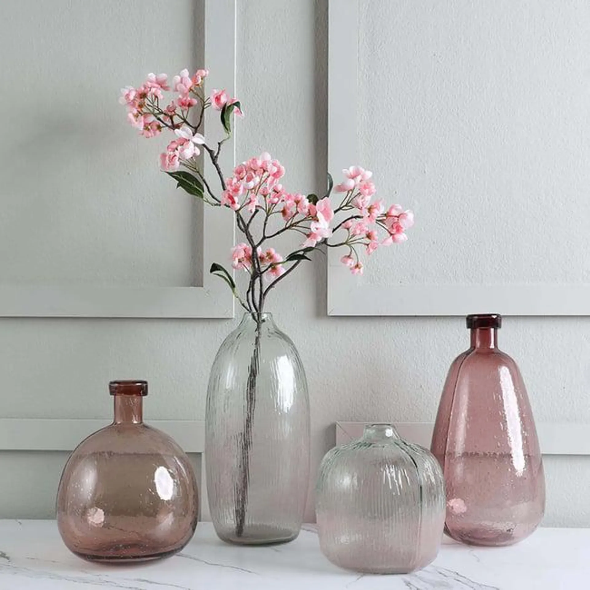 zannia vase purple 20x20x26cm