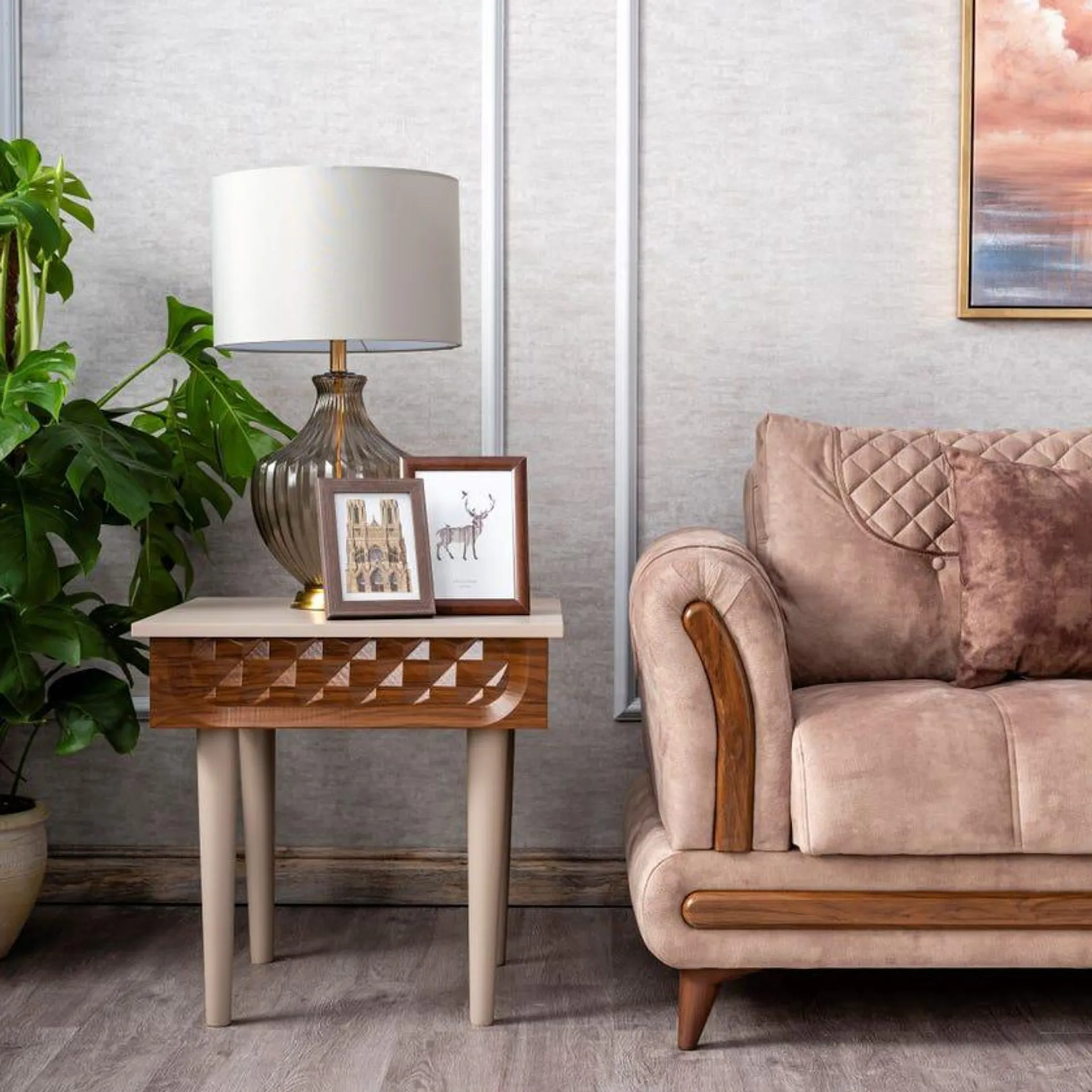 Vega End Table - Light Brown