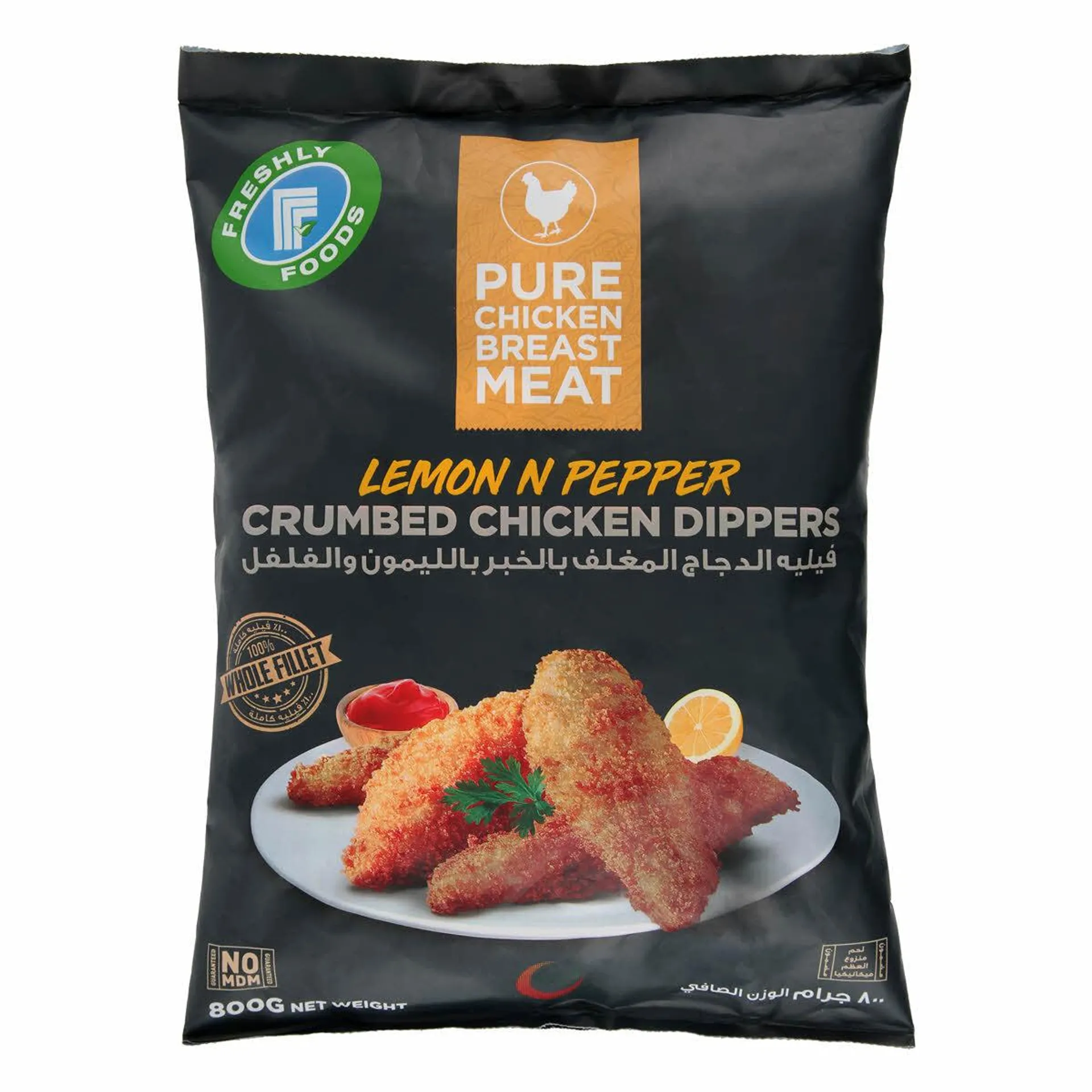 Freshly Foods Lemon N Pepper Crumbed Chicken Dippers 800 g