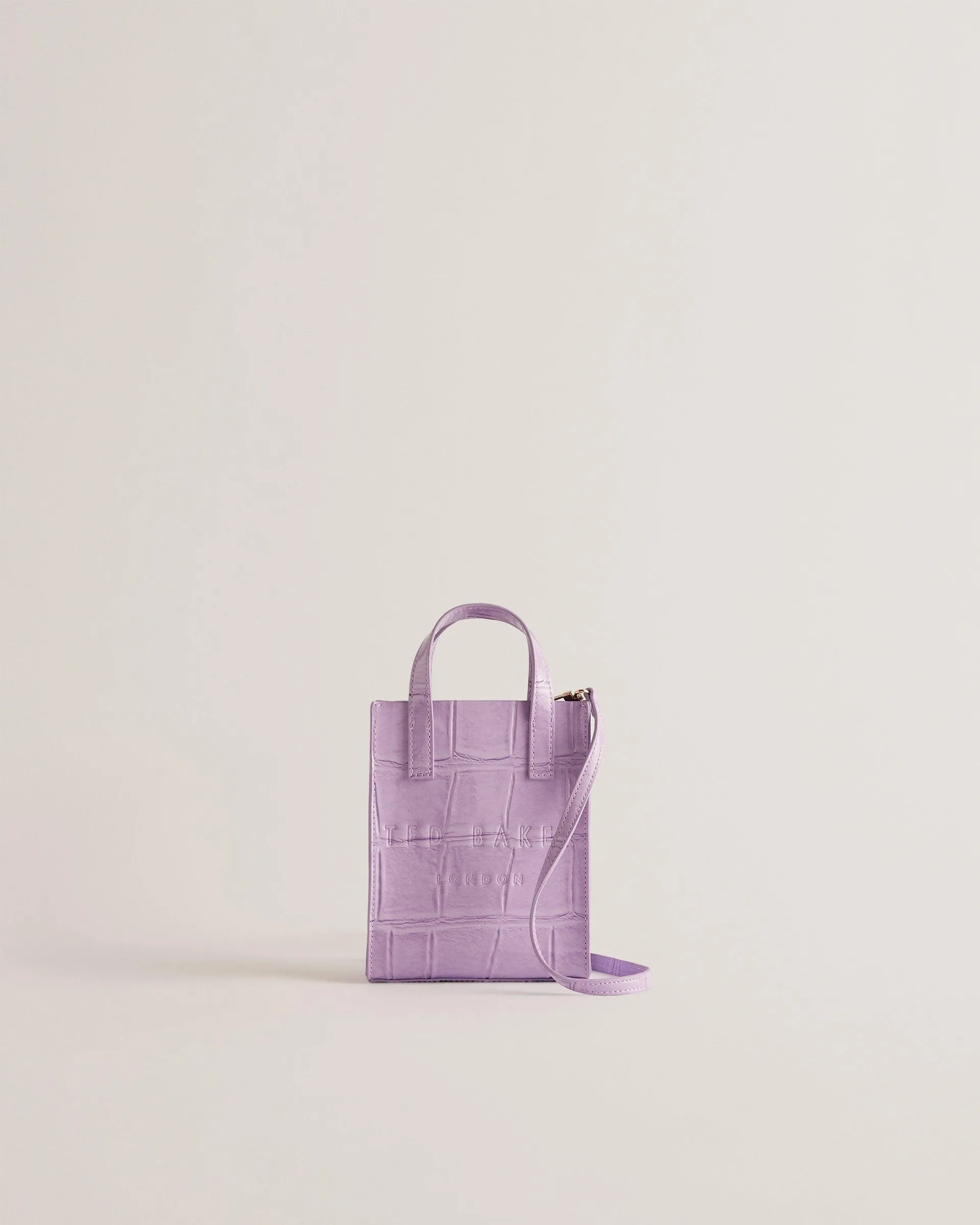 Gatocon Mini Croc Detail Icon Bag Lilac