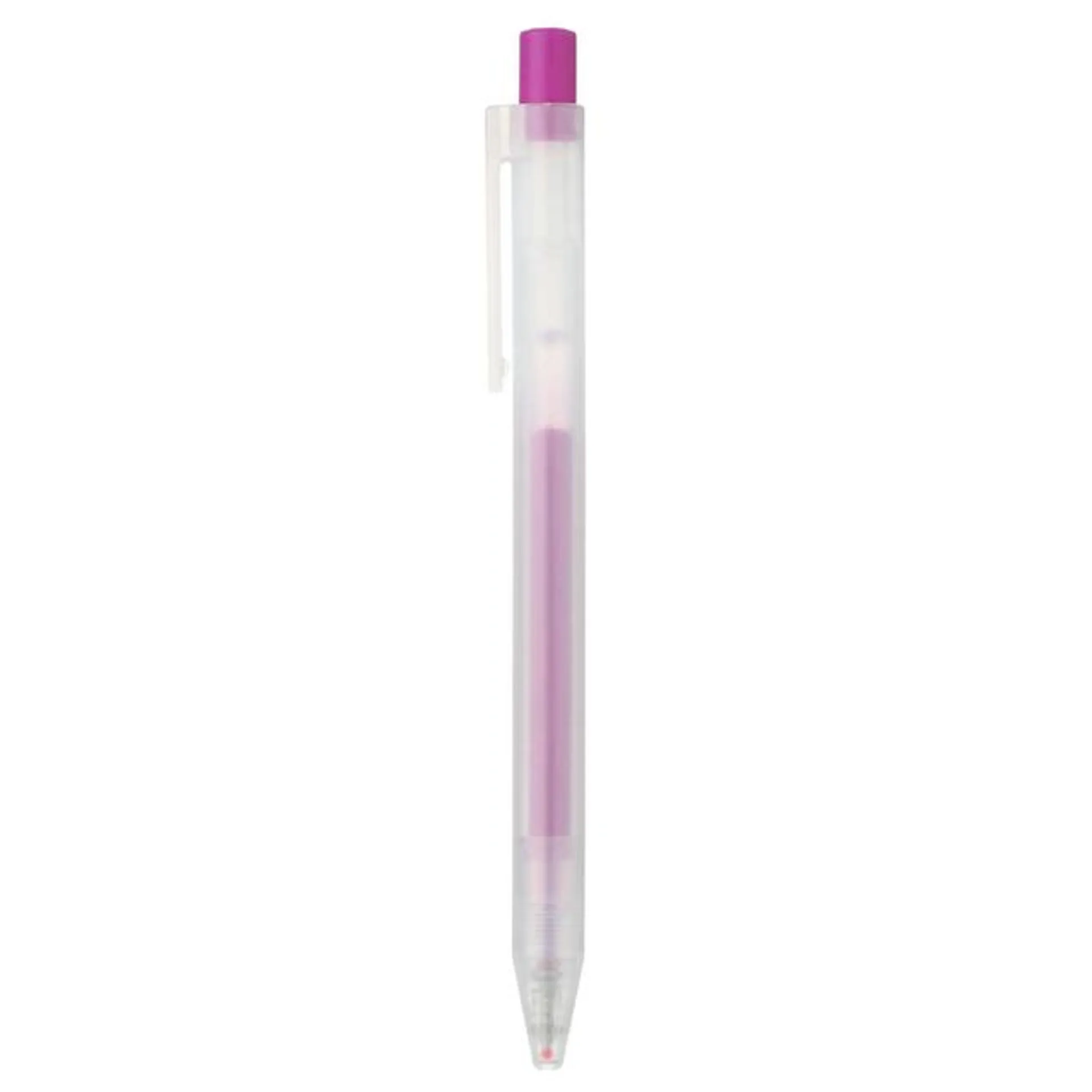 Gel Ink Knock Type Ballpoint Pen, 0.5 mm, Purple