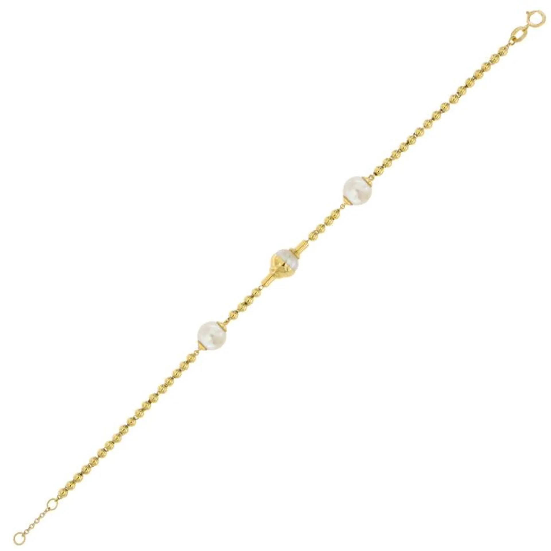 Kiku Glow Luna 18k Gold Freshwater Pearl Bracelet