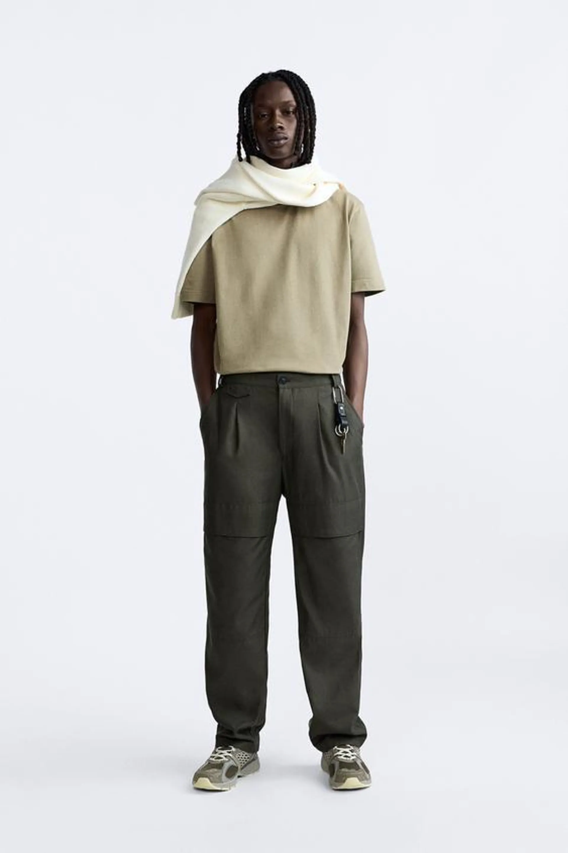 COTTON - LYOCELL CARGO TROUSERS