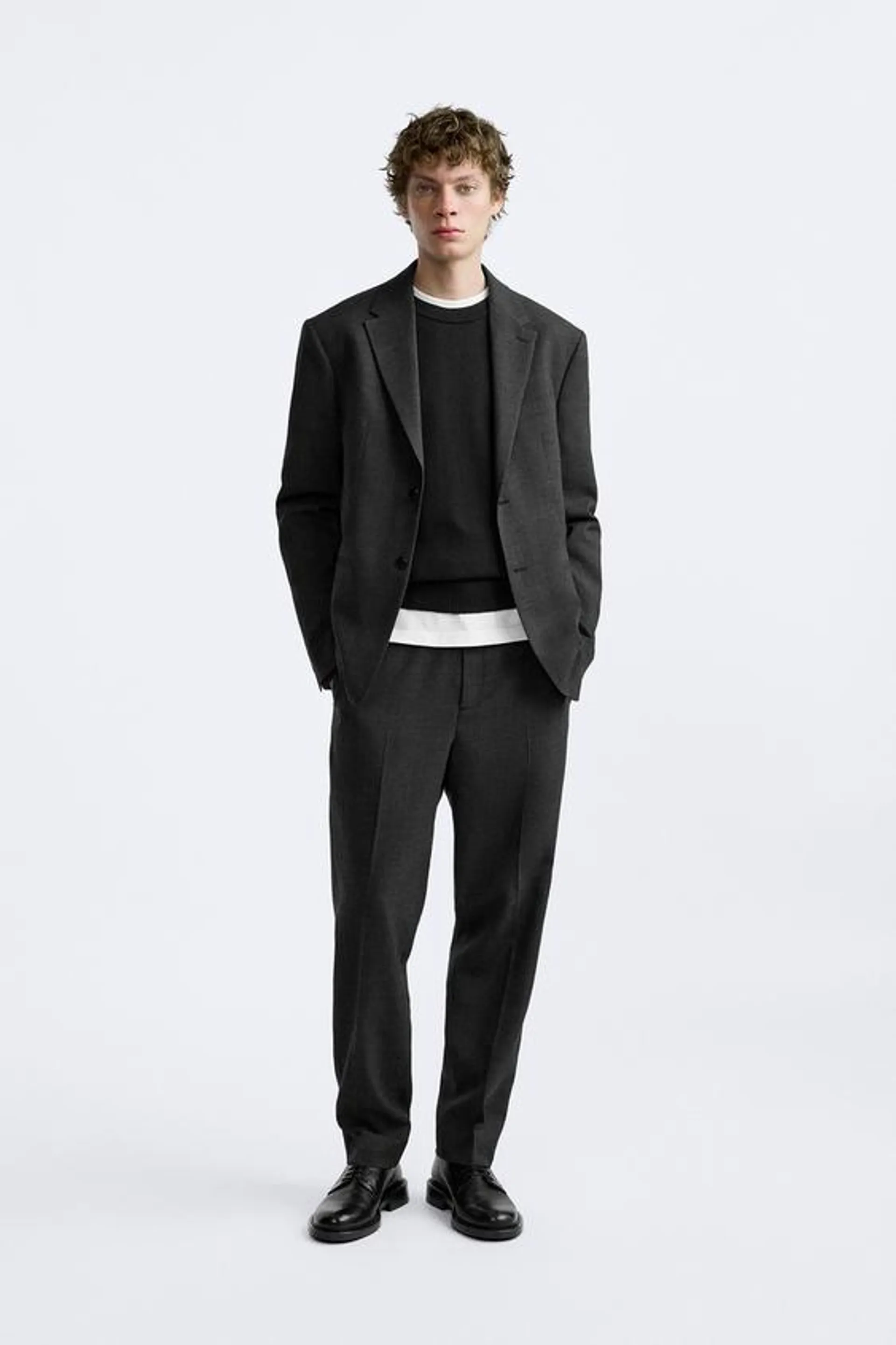 FLANNEL SUIT TROUSERS