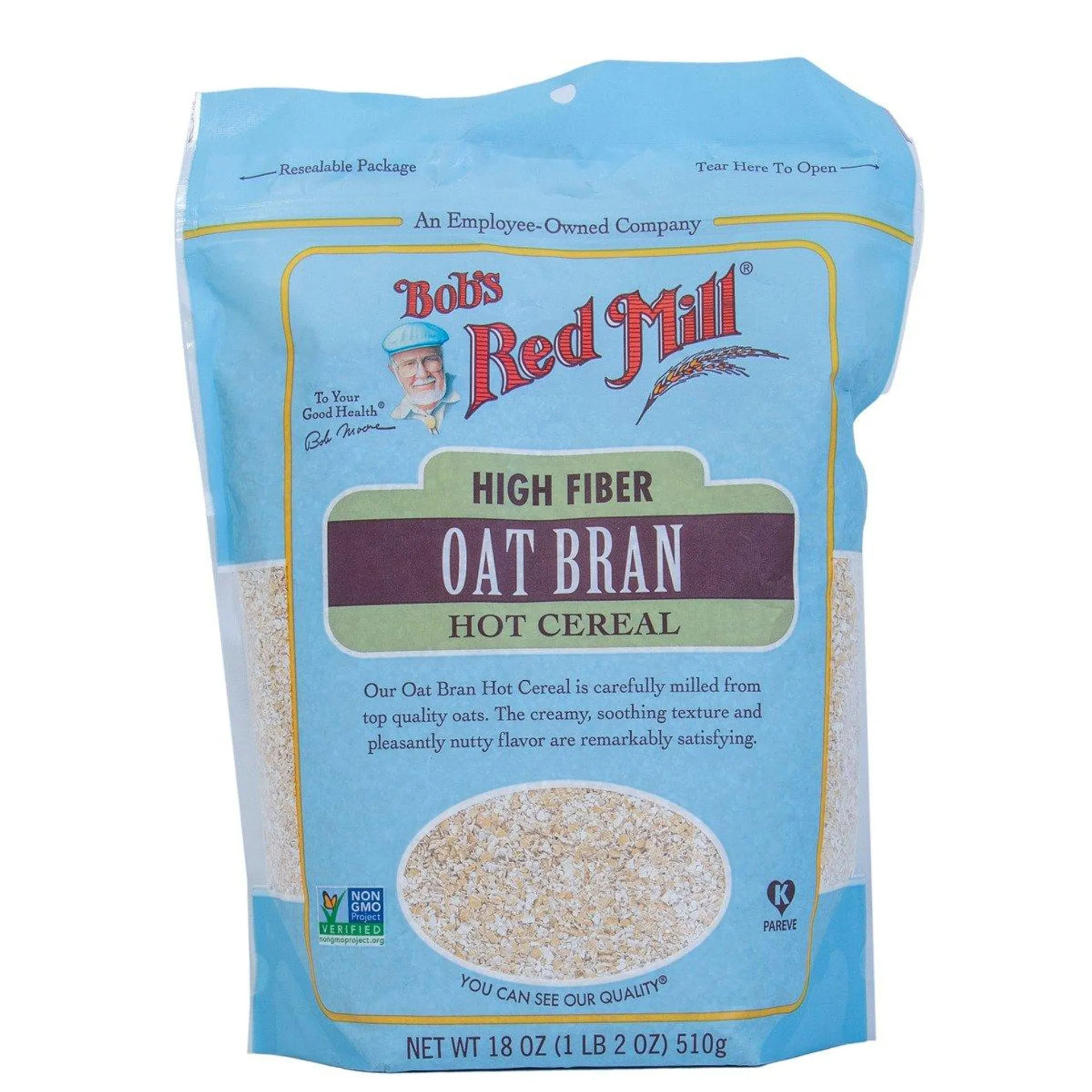 Bob's Red Mill High Fiber Oat Bran Hot Cereal 510 g