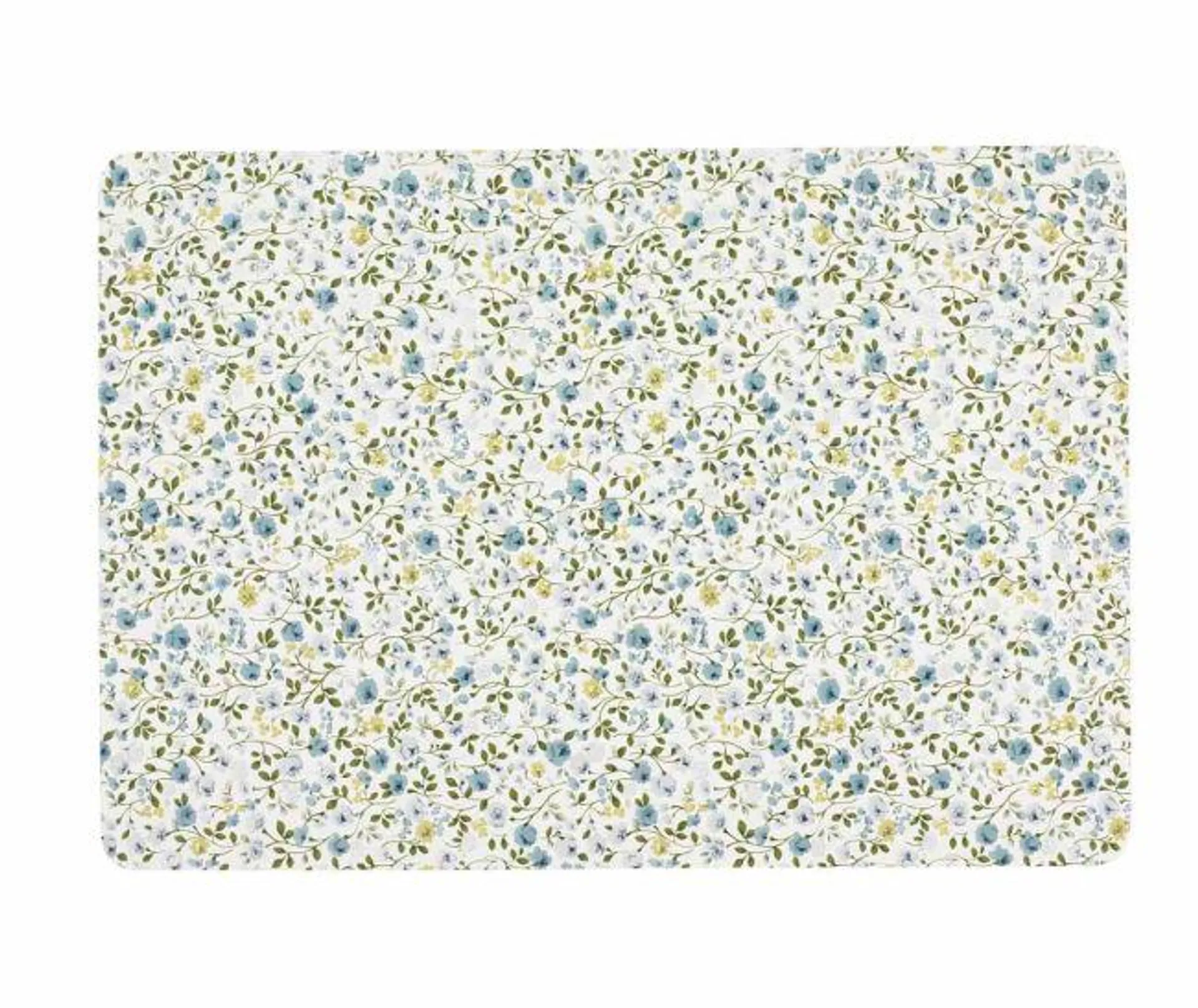 Place mat FLORA 33x42 blue/white