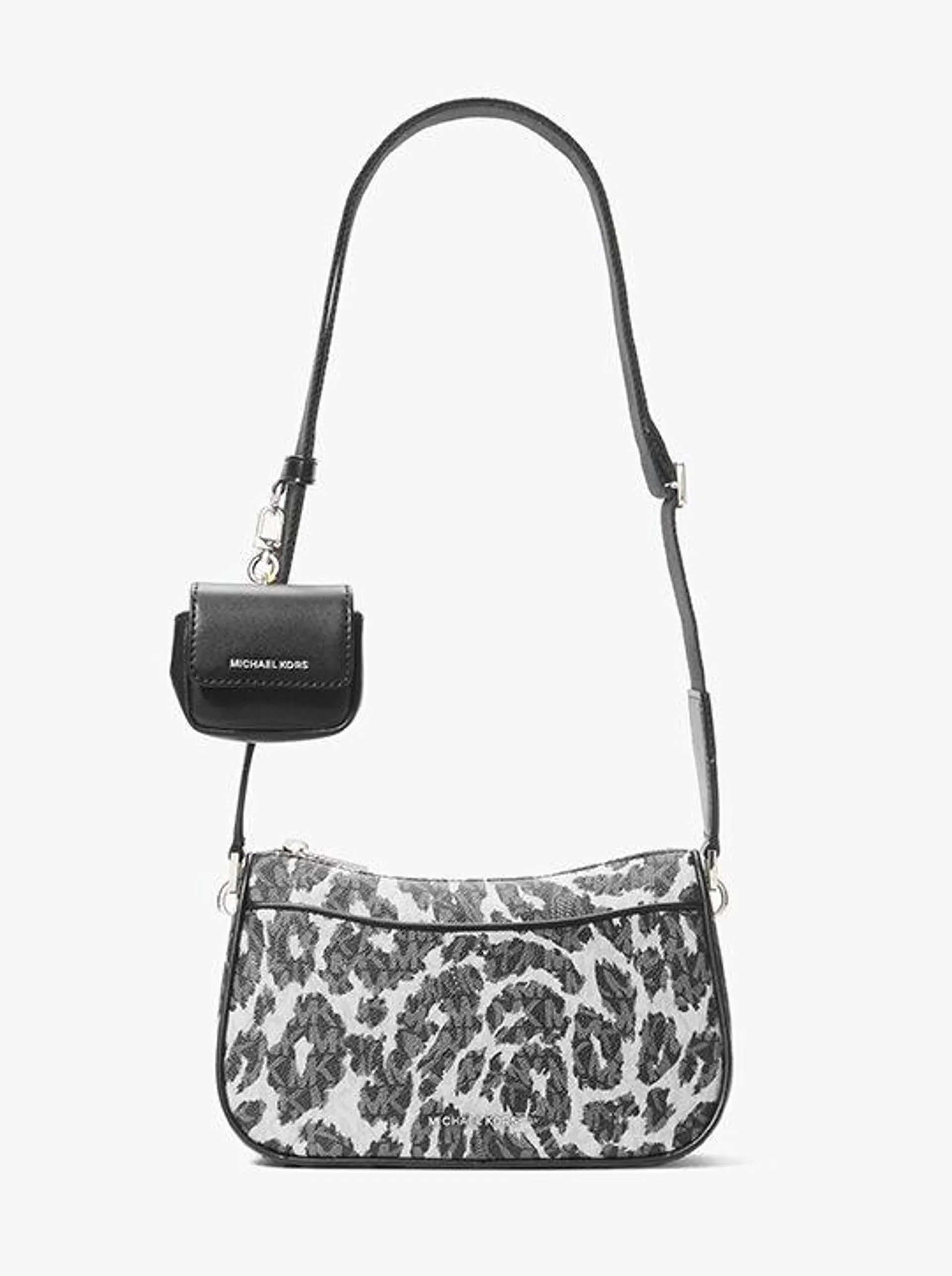 Jet Set Medium Leopard Logo Crossbody Bag with Case for Apple AirPods Pro®