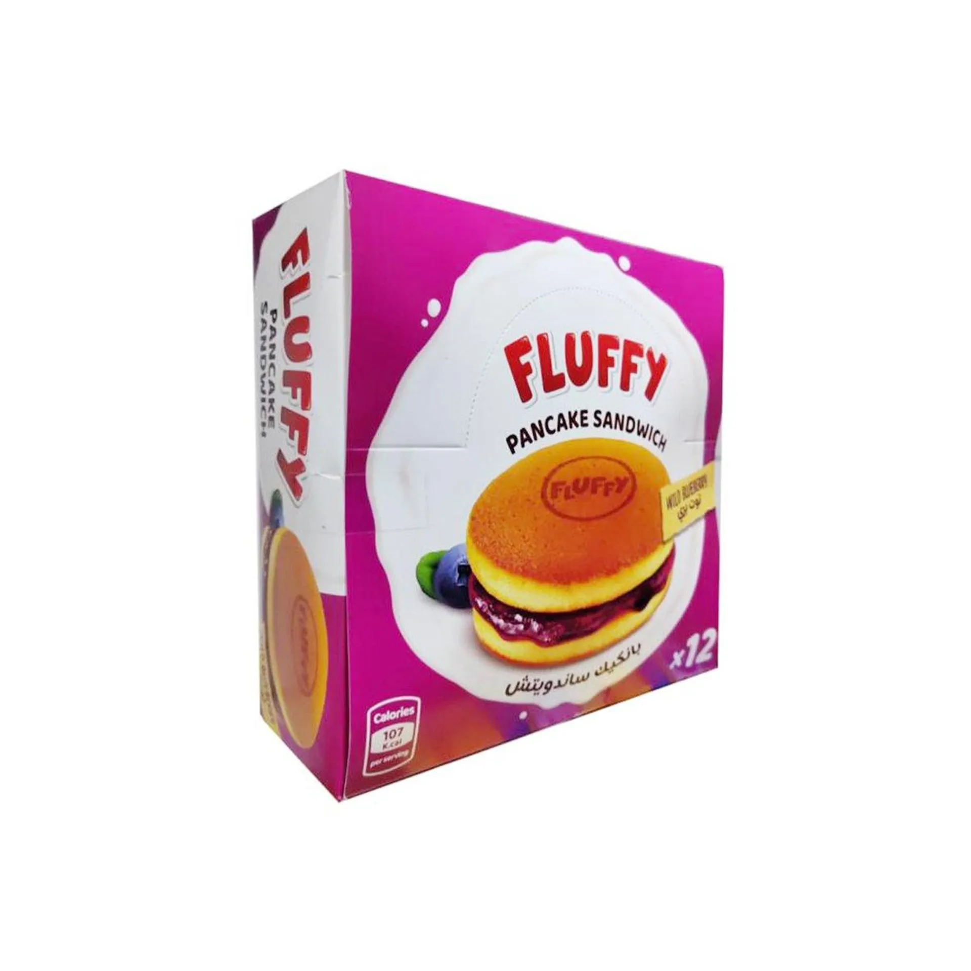 Amalfi Foods Fluffy Wild Blueberry Pancake Sandwich 12 x 37 g