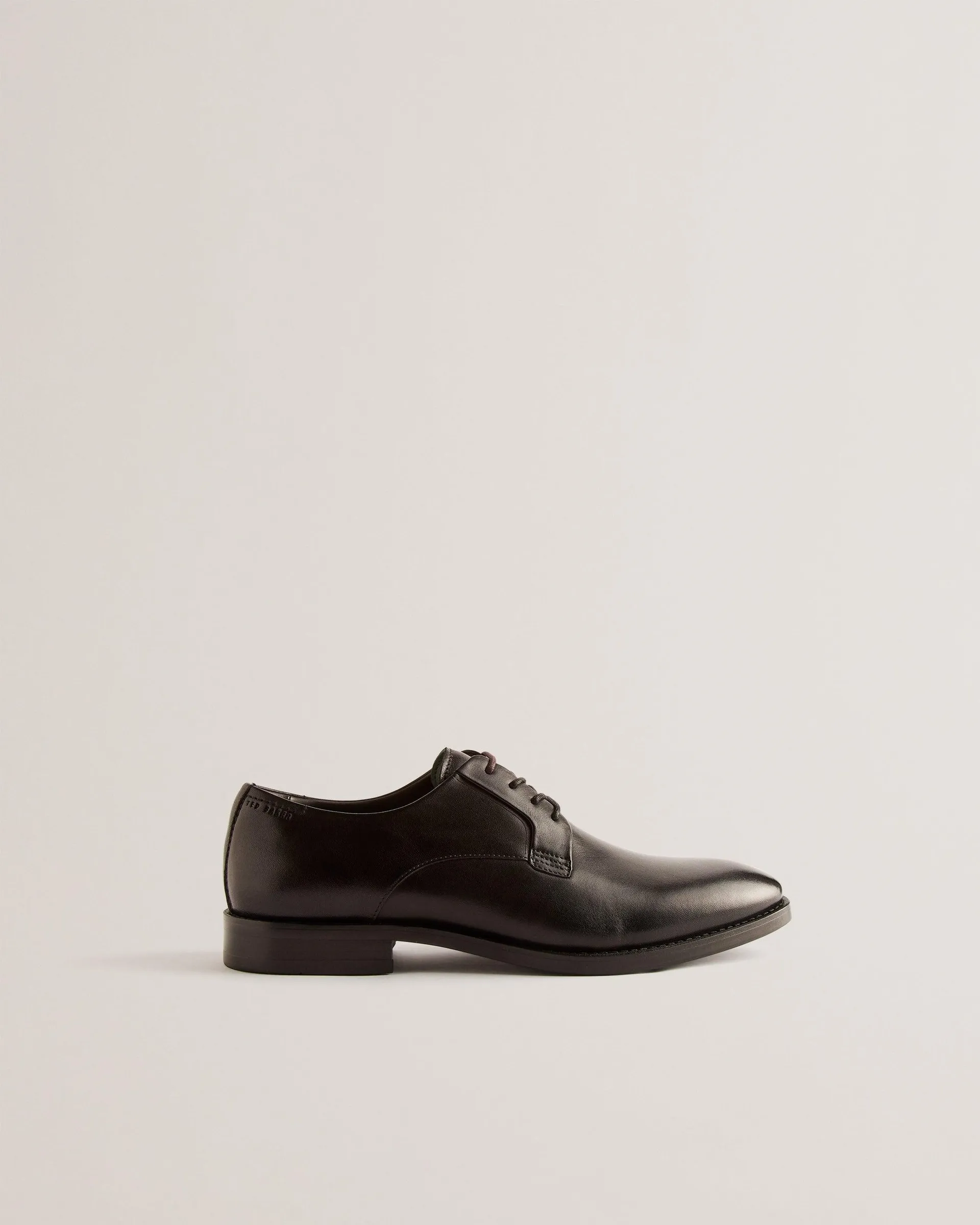 Rregent Textured Leather Derby Shoes Black