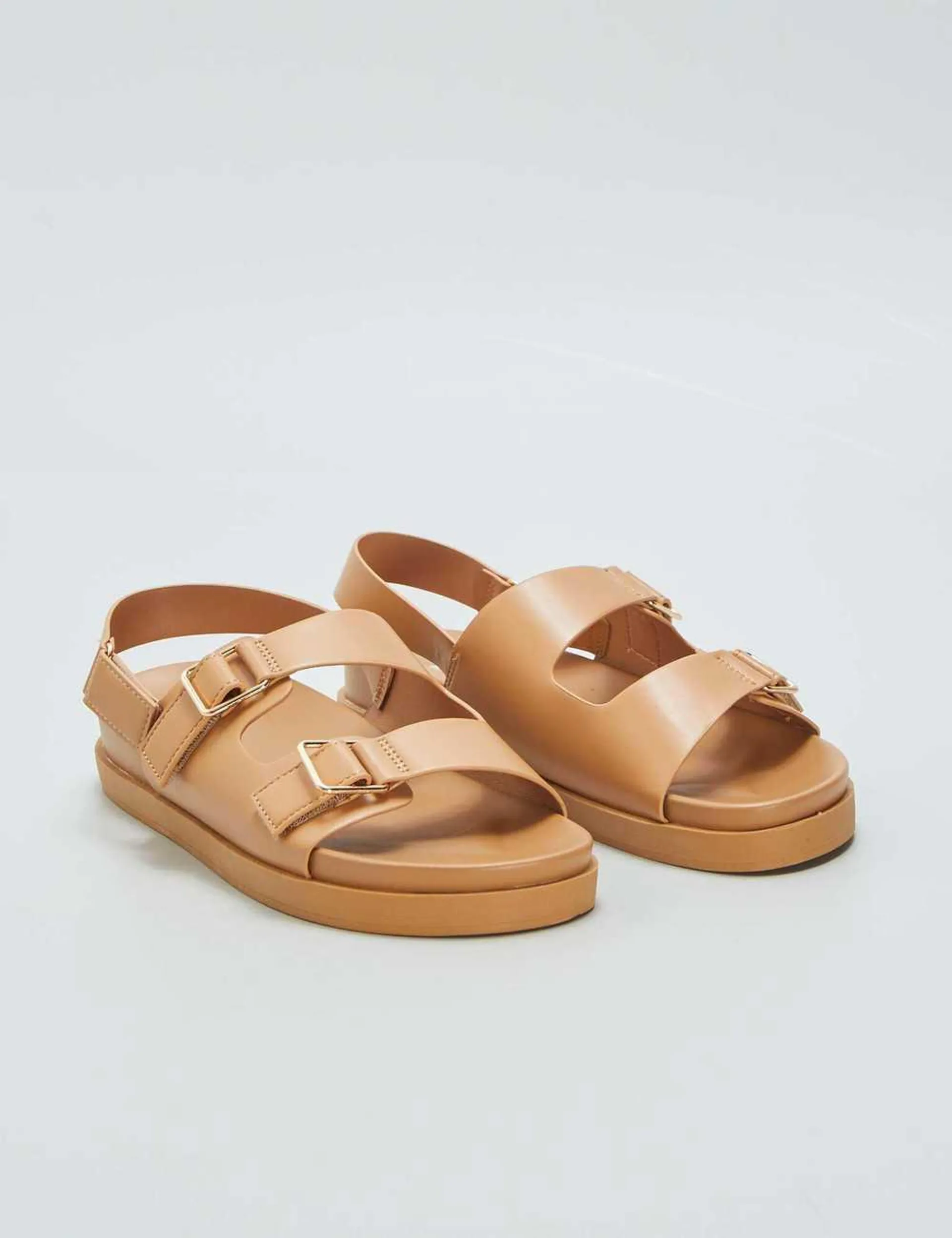 Sandals with double straps