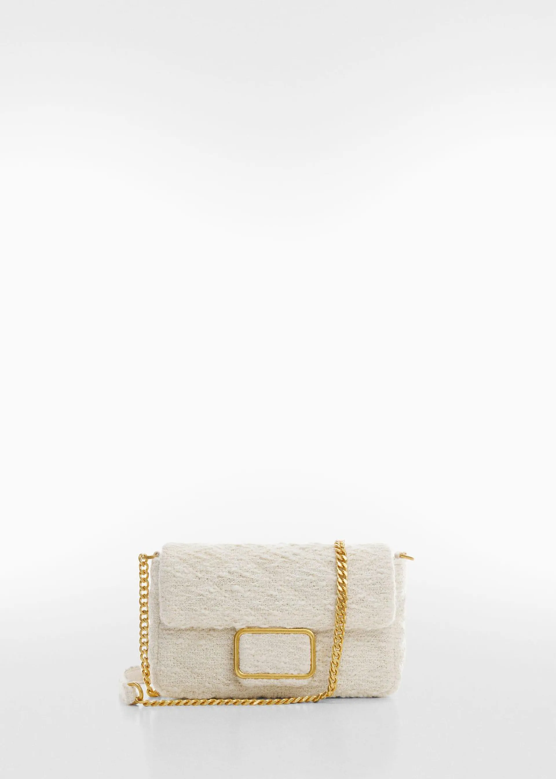 Small textured chain bag