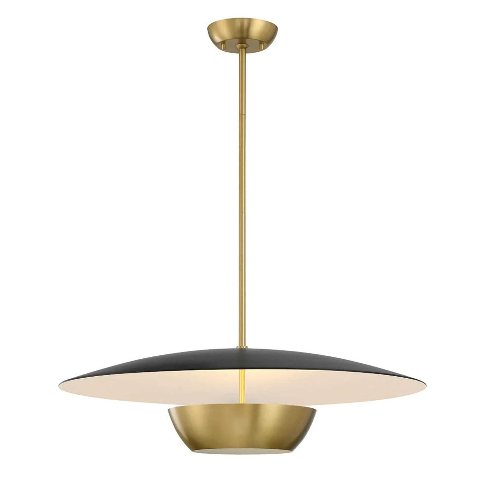 Echo 4 Light Pendant - Brass & Black