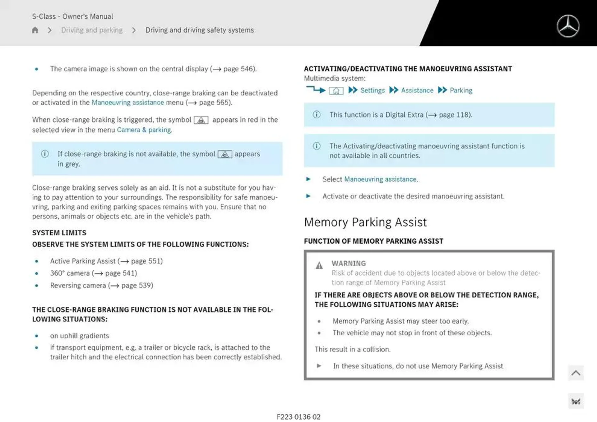 S-Class Saloon Long from 14 January to 30 April 2025 - Offers page 442