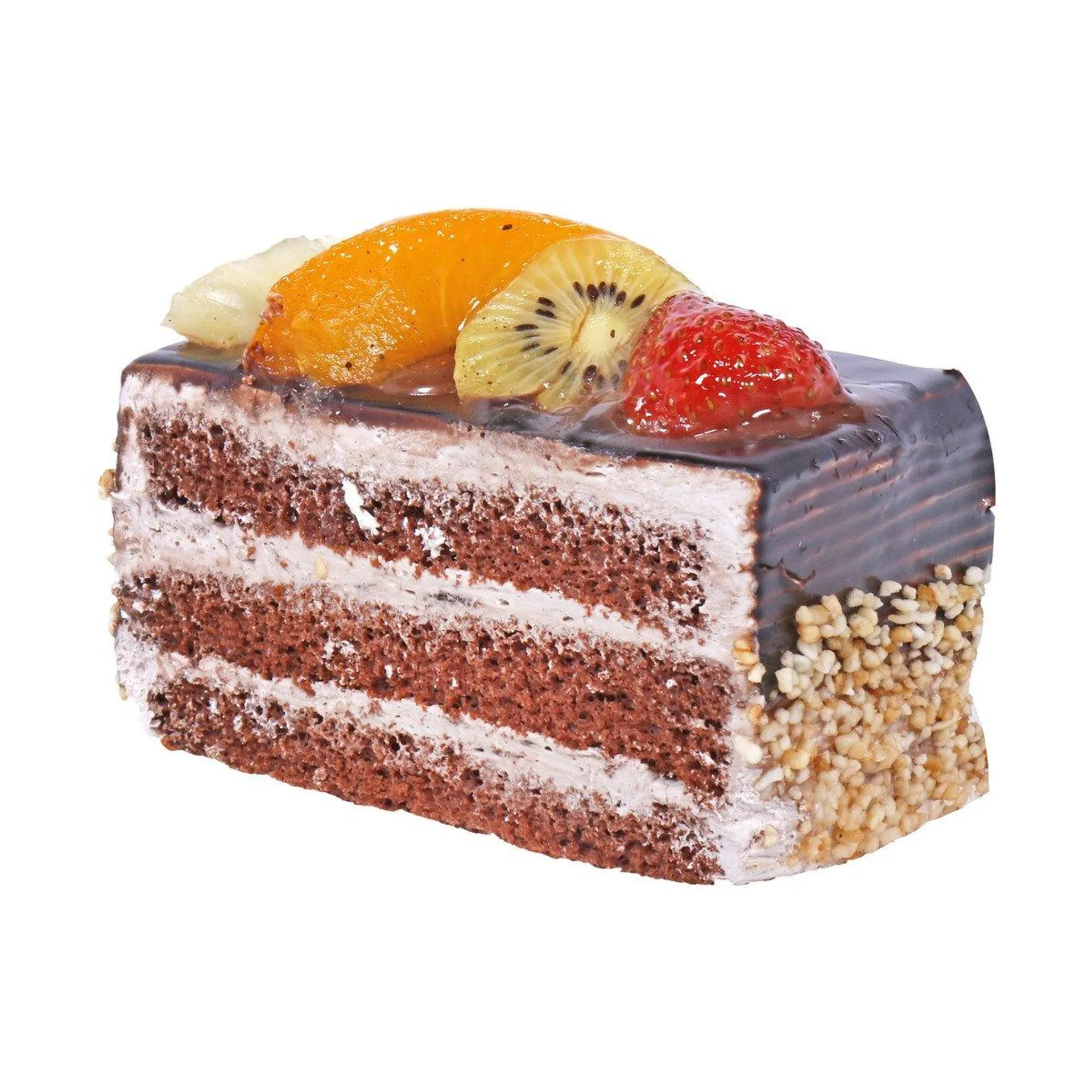 Fresh Fruit Cake Slice 1 pc