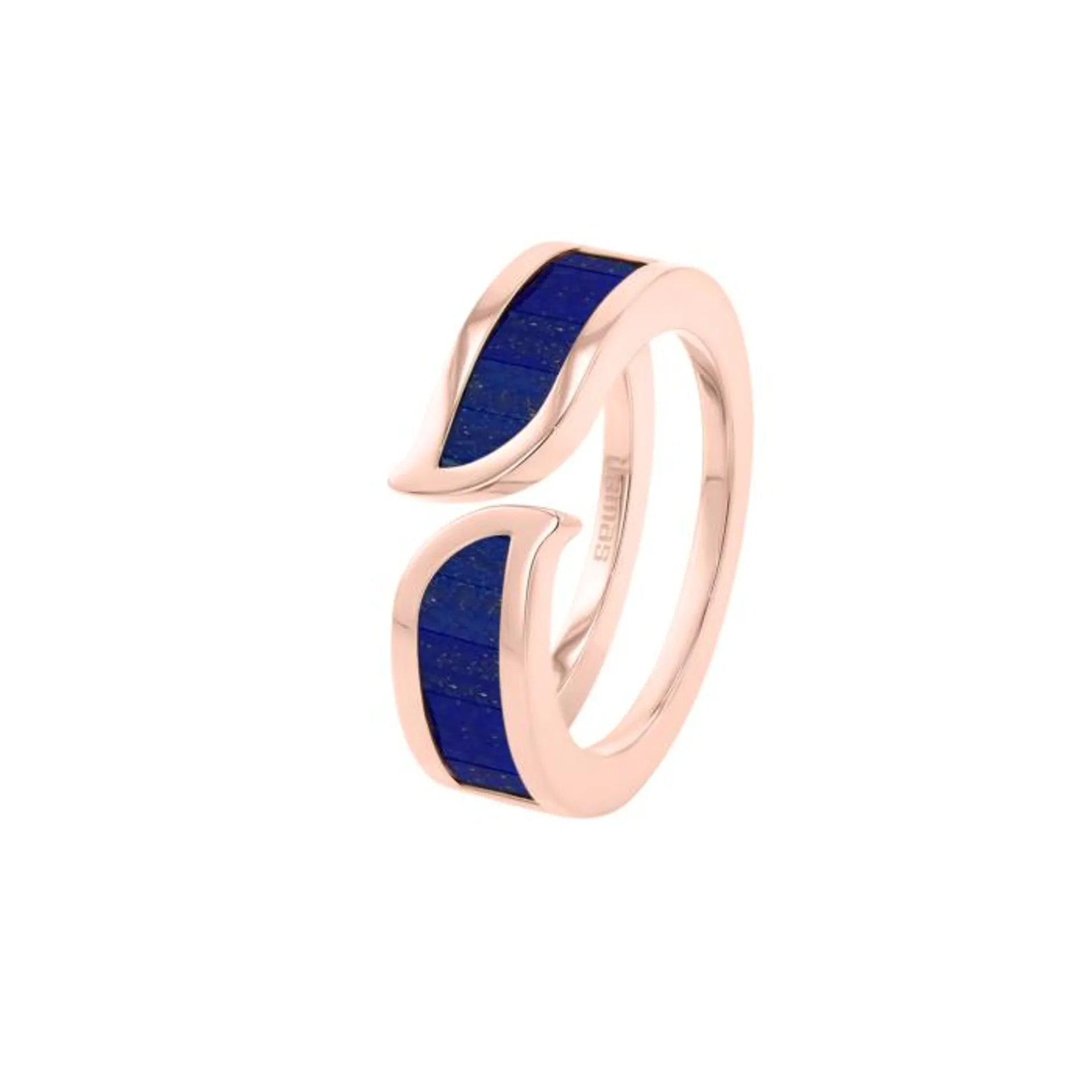 Alif Mosaic Lapis Lazuli Ring In 18K Rose Gold