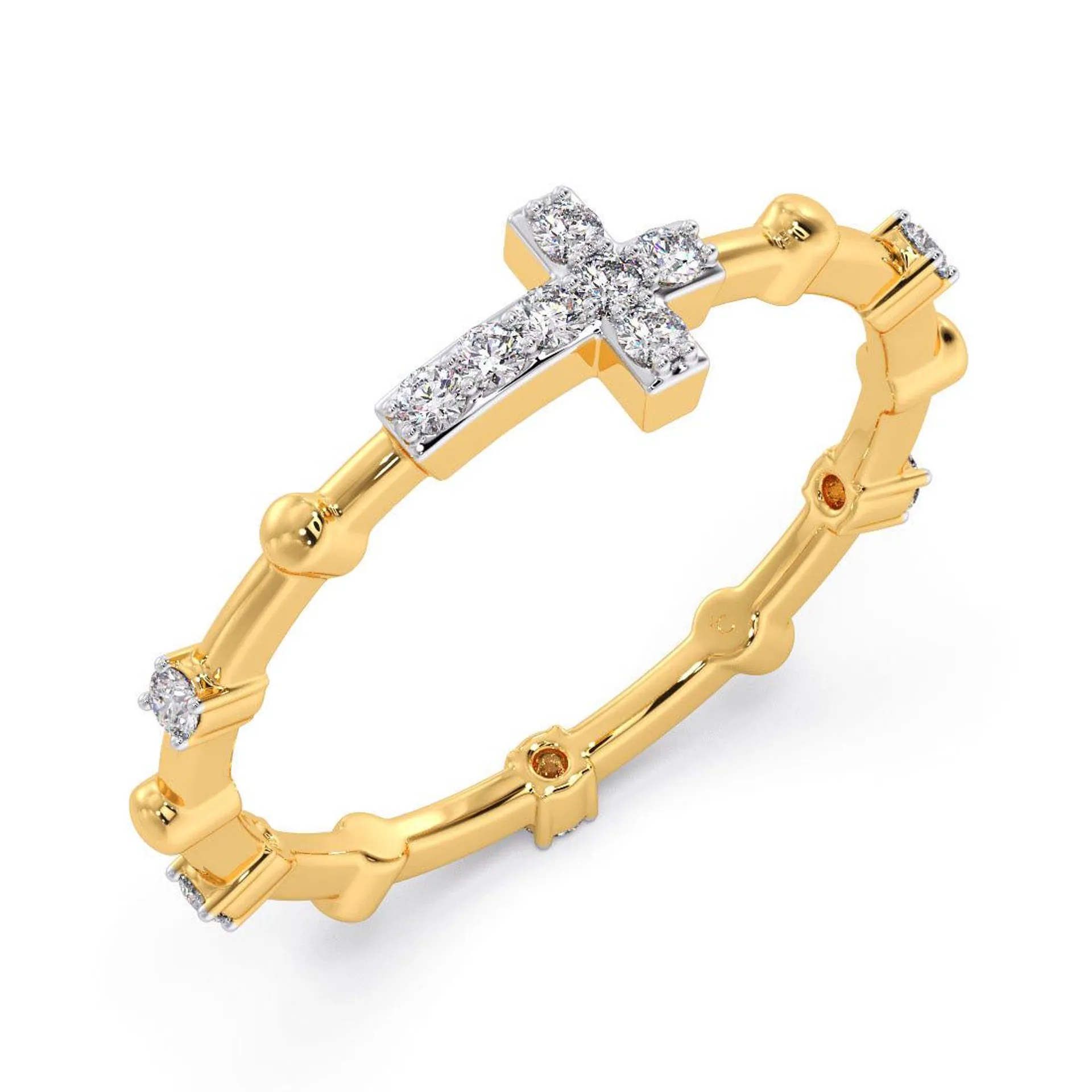 Seraphina Cross Diamond Ring