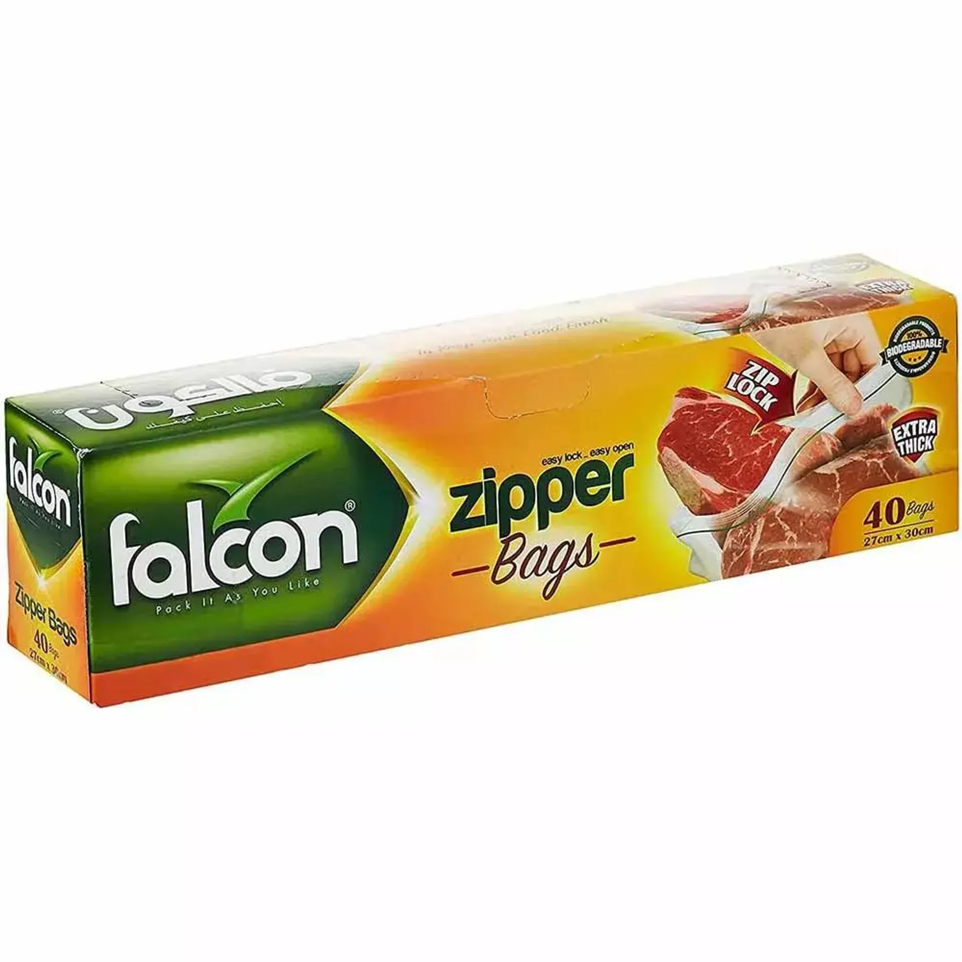 Falcon Freezer Zipper Bag 27 X 30cm- 40pcs