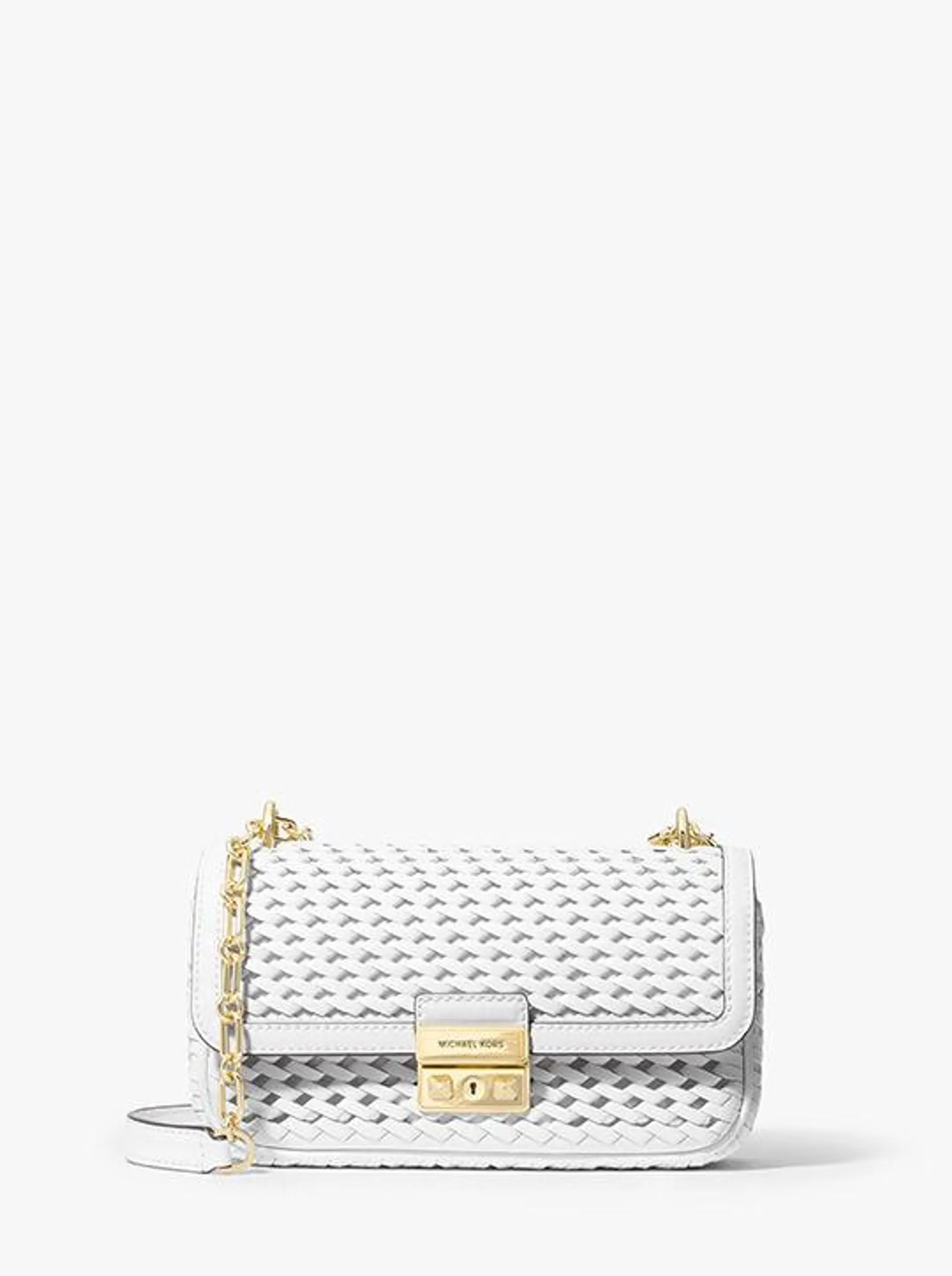 Tribeca Small Woven Leather Shoulder Bag