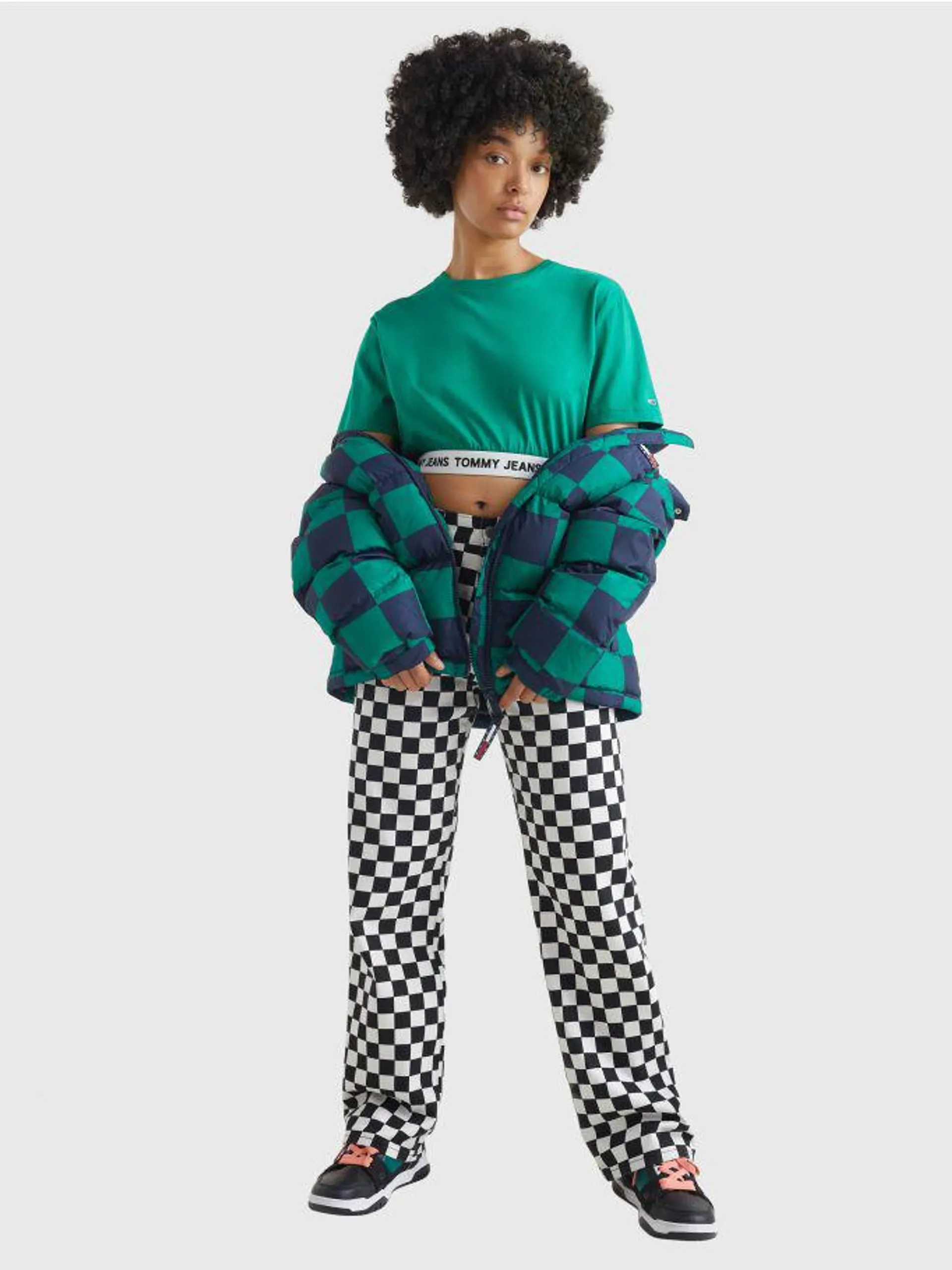Repeat Logo Waistband Cropped T-Shirt