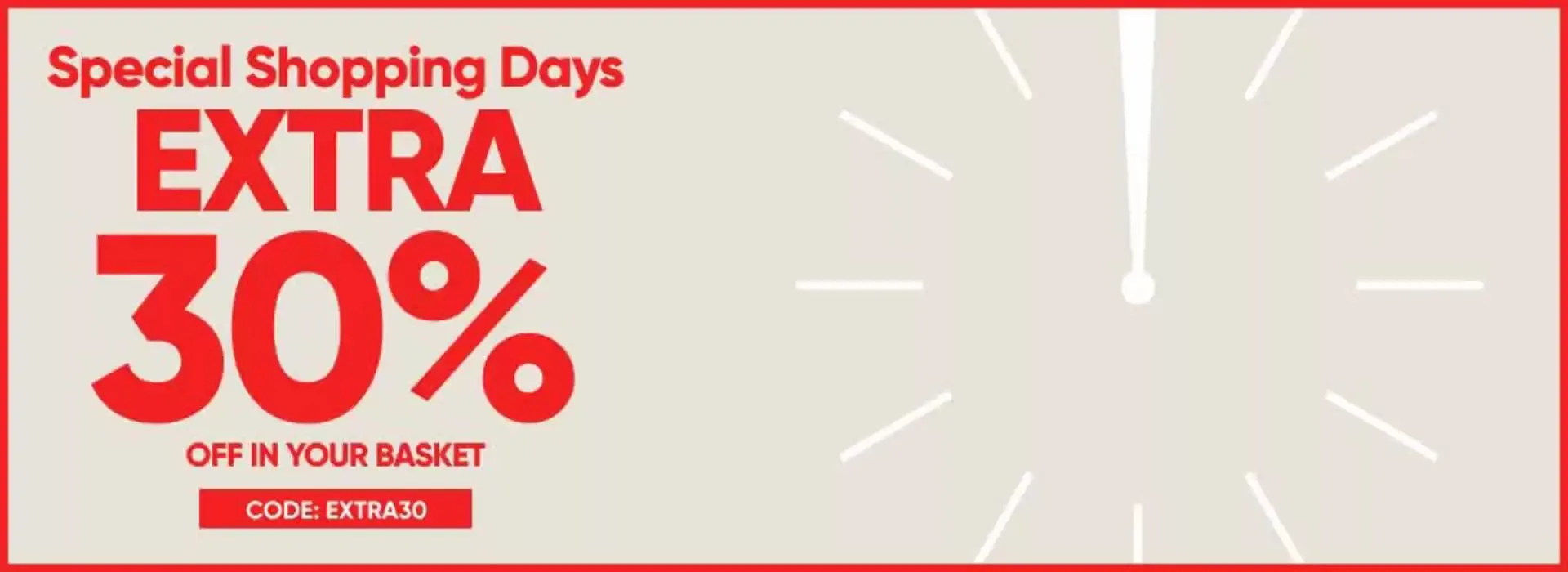 Special Shopping Days Extra 30% Off - 1