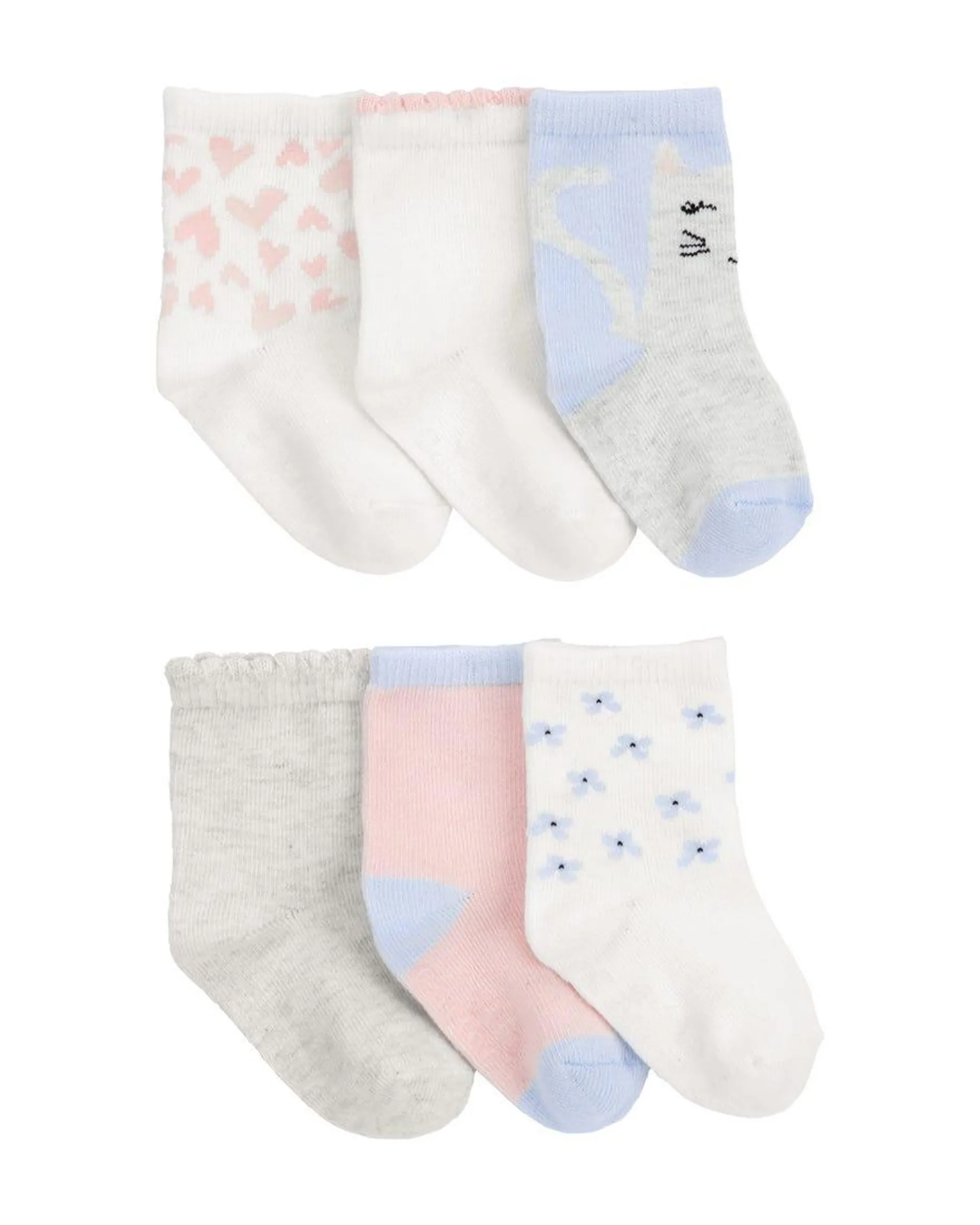 6-Pack Printed Socks