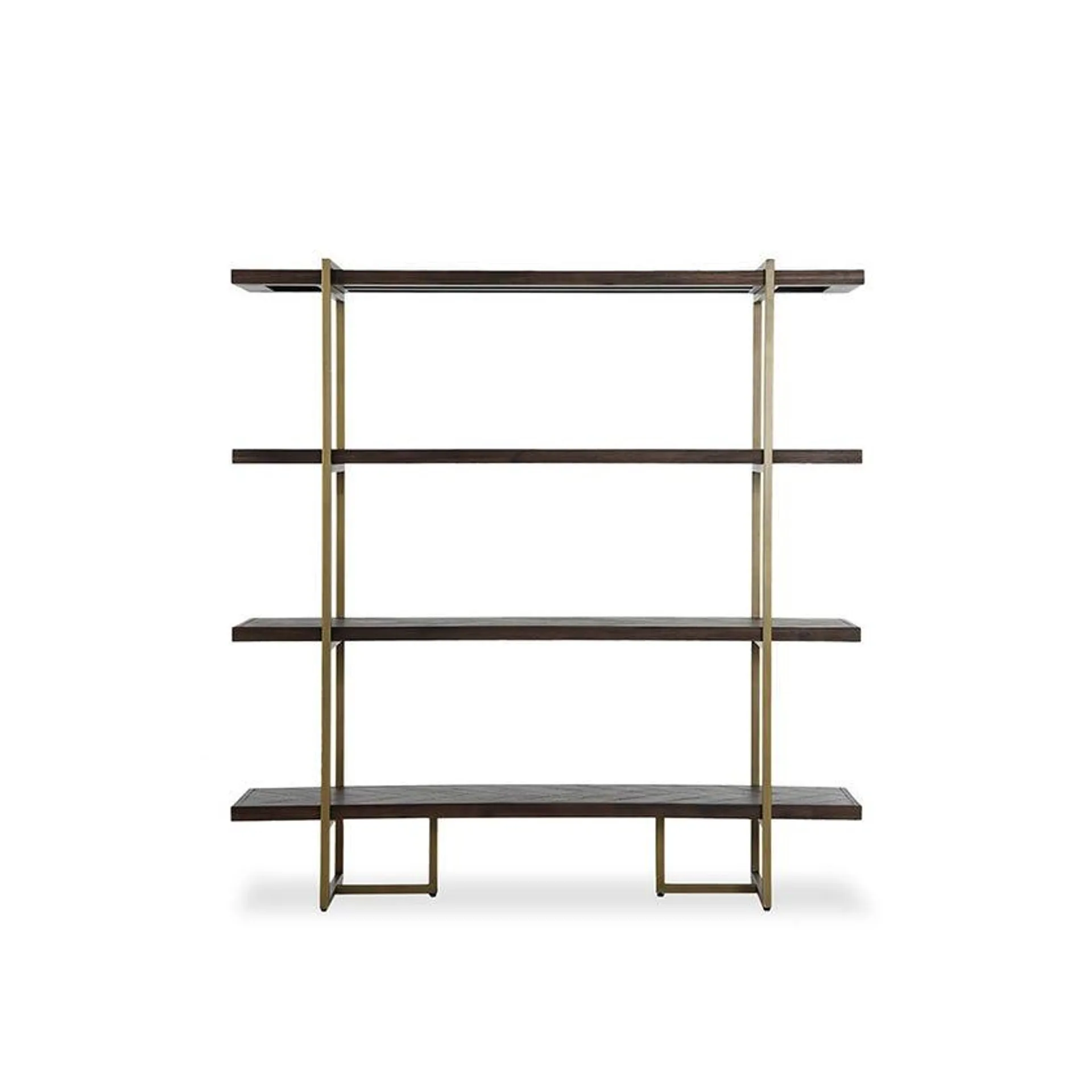 Bruno 4-shelf Bookcase - Brown